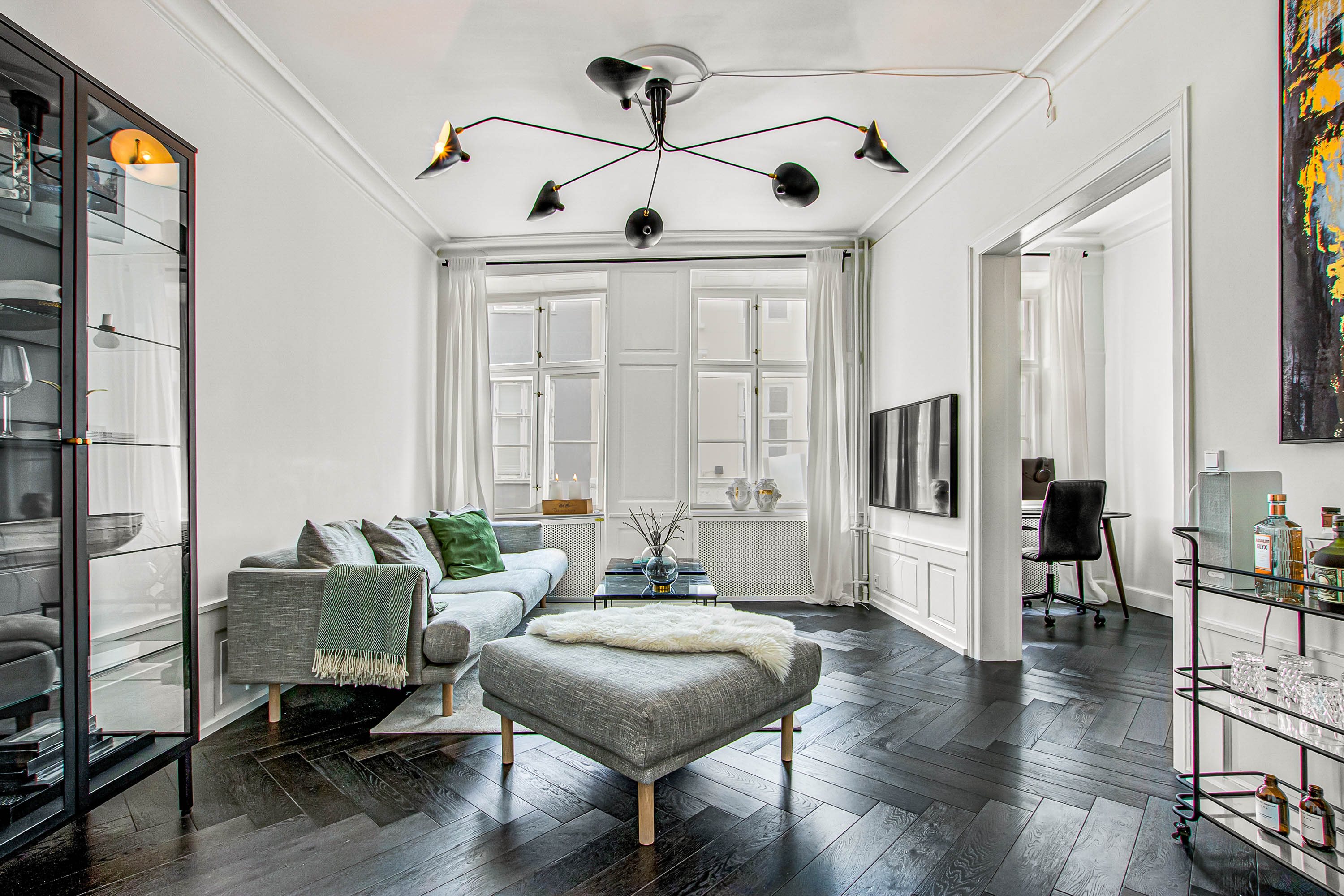 Miniaturebillede 1: stue. Billede af Hyskenstræde 3, 1. tv., 1207 København K