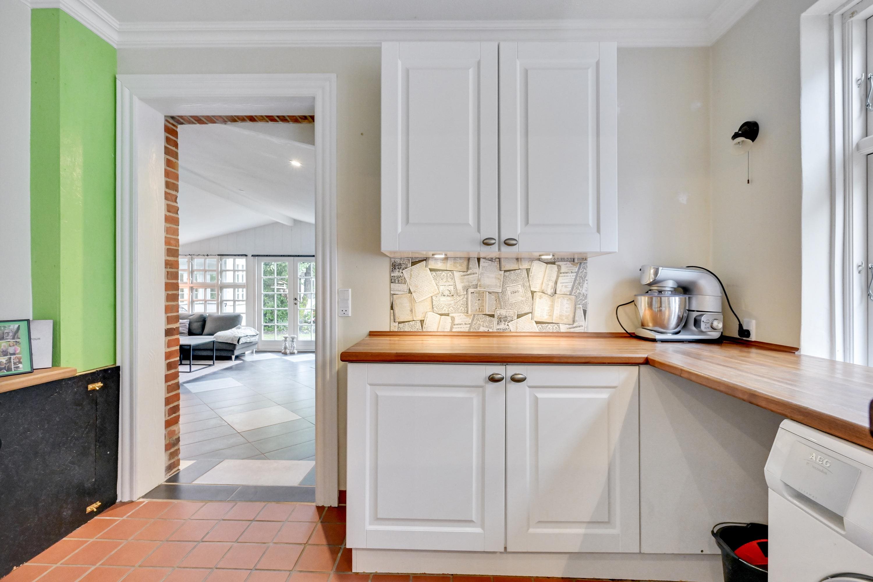 Fremhævet køkken billede i fuldskærmstilstand. Billede af Pilealle 14, 6900 Skjern