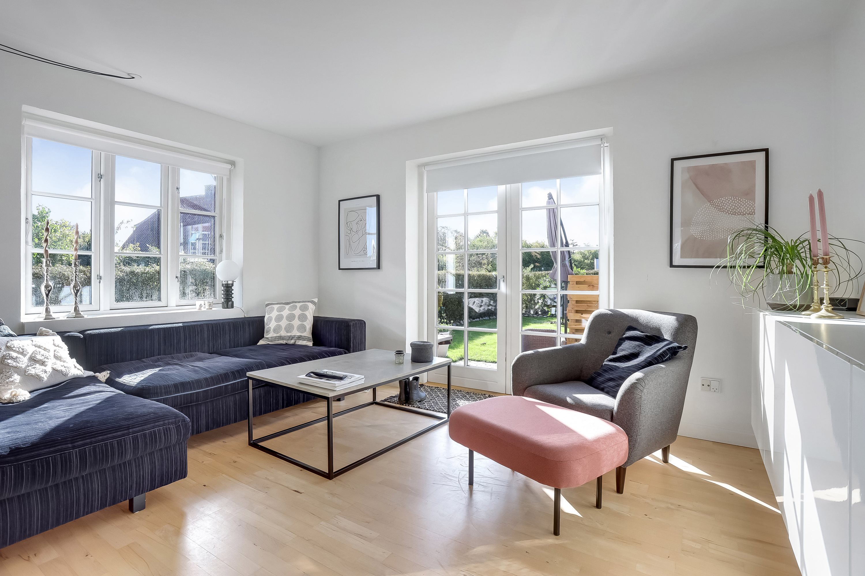 Fremhævet stue billede i fuldskærmstilstand. Billede af Kærvænget 3, st.., 8800 Viborg