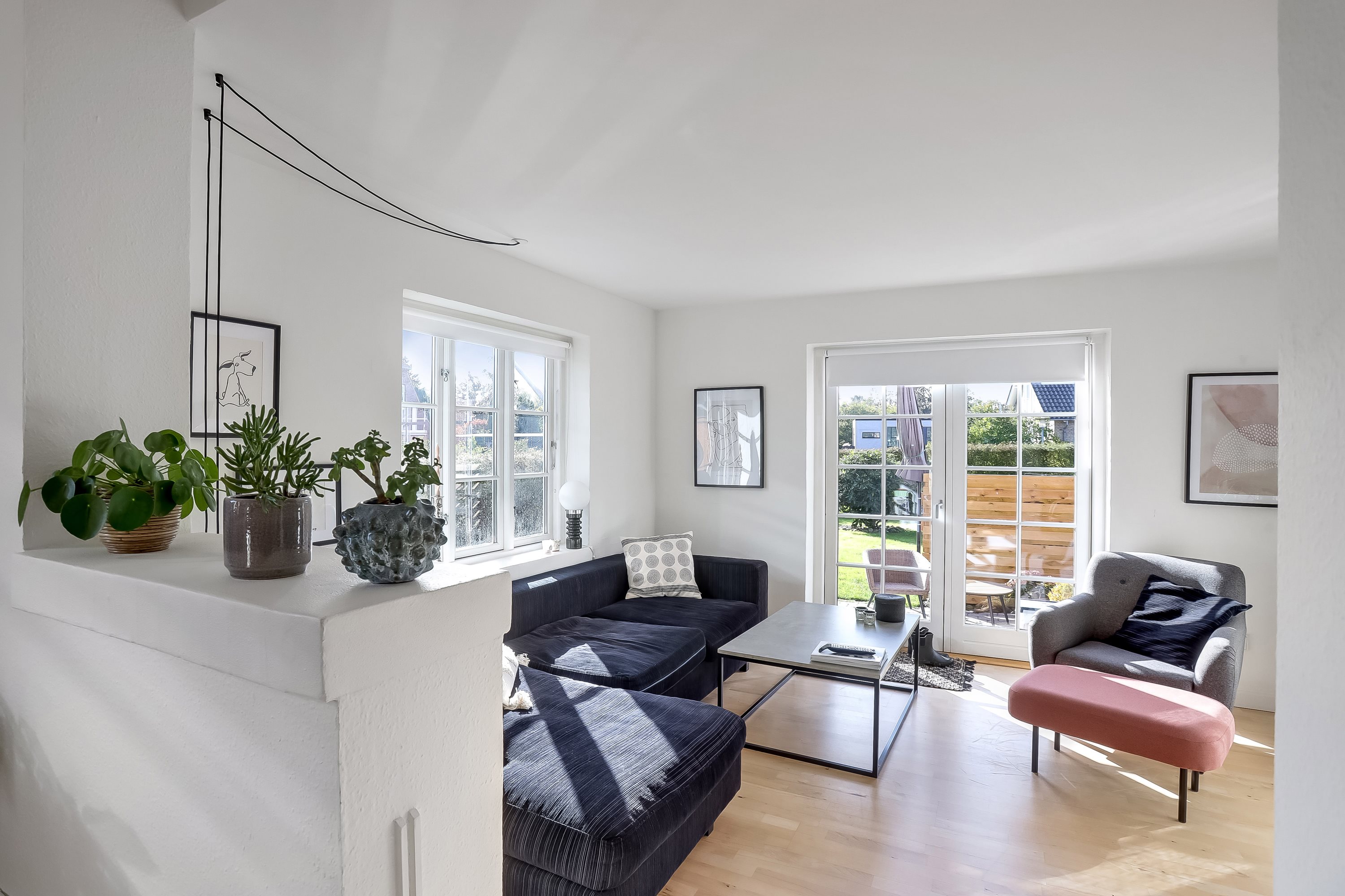 Fremhævet stue billede i fuldskærmstilstand. Billede af Kærvænget 3, st.., 8800 Viborg