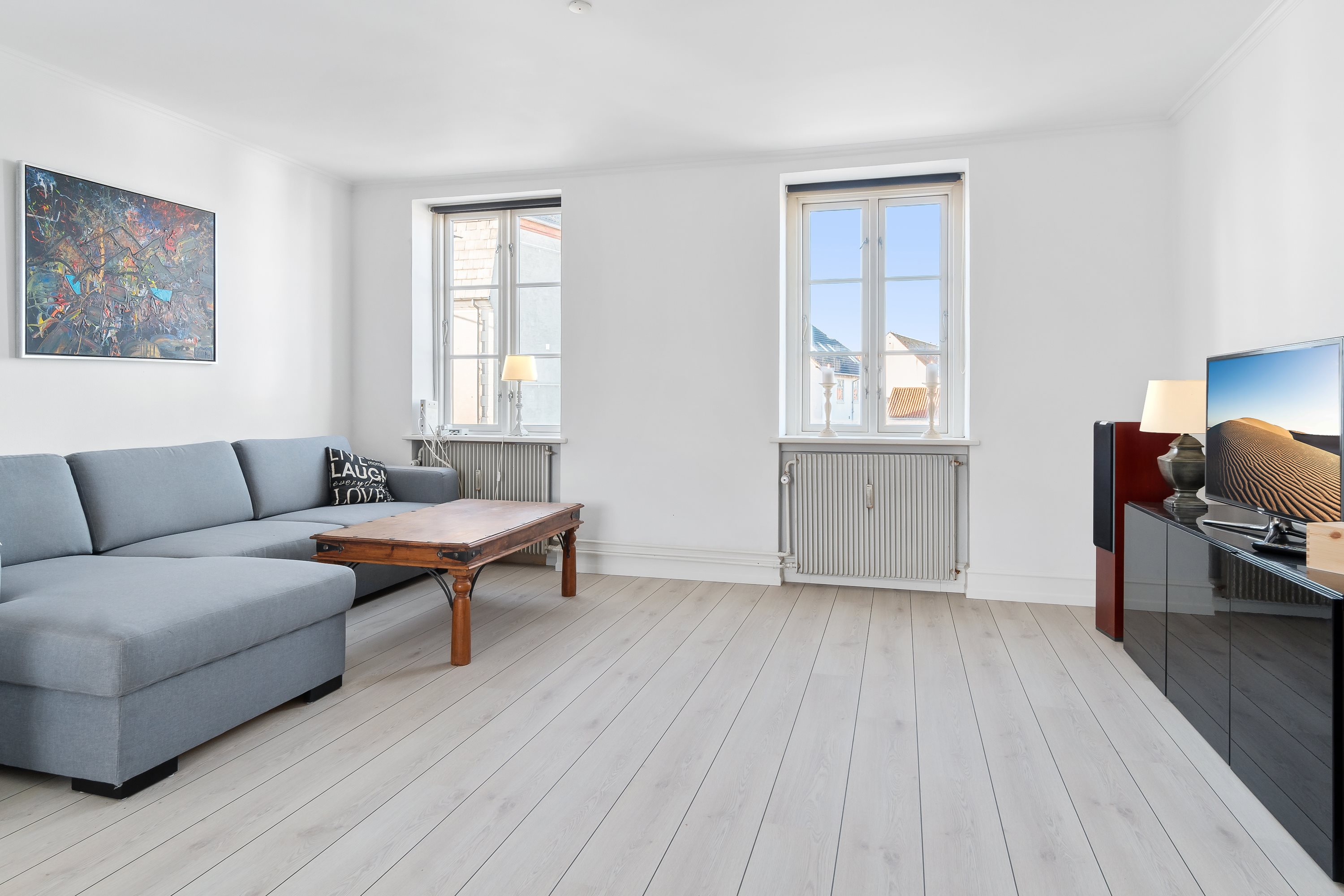 Fremhævet stue billede i fuldskærmstilstand. Billede af Mathiesensvej 37, 1., Korsør C., 4220 Korsør