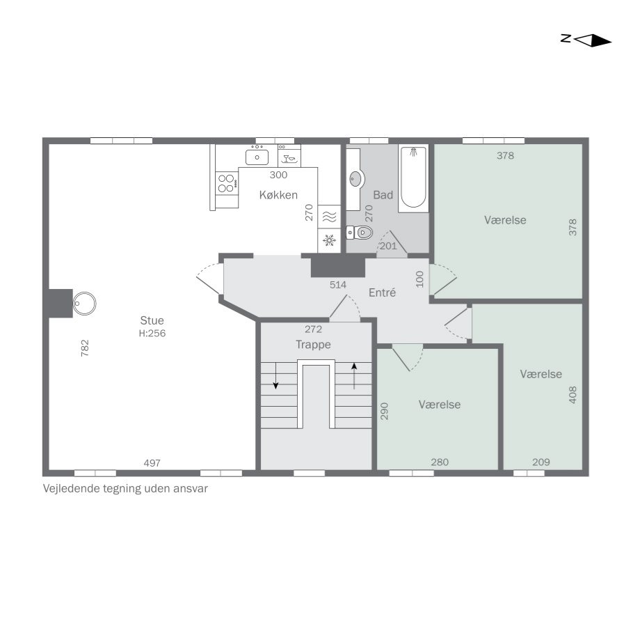 Plantegninger billede af Mathiesensvej 37, 1., Korsør C., 4220 Korsør