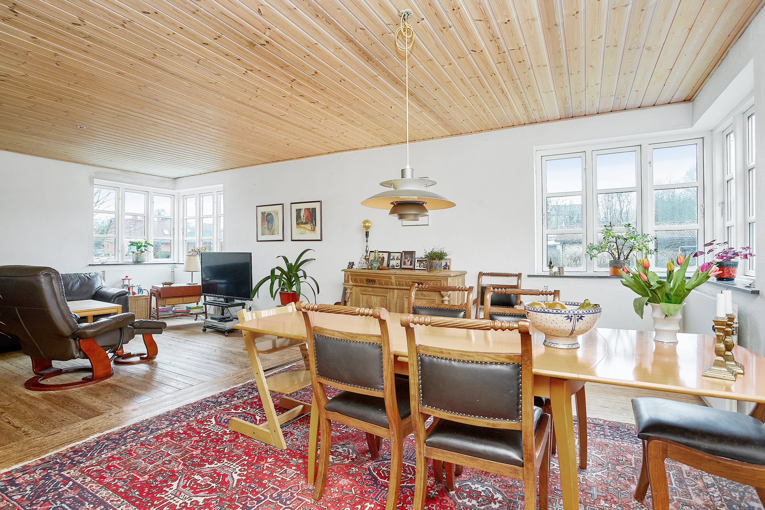 Fremhævet stue billede i fuldskærmstilstand. Billede af Hanstedvej 1, 8700 Horsens