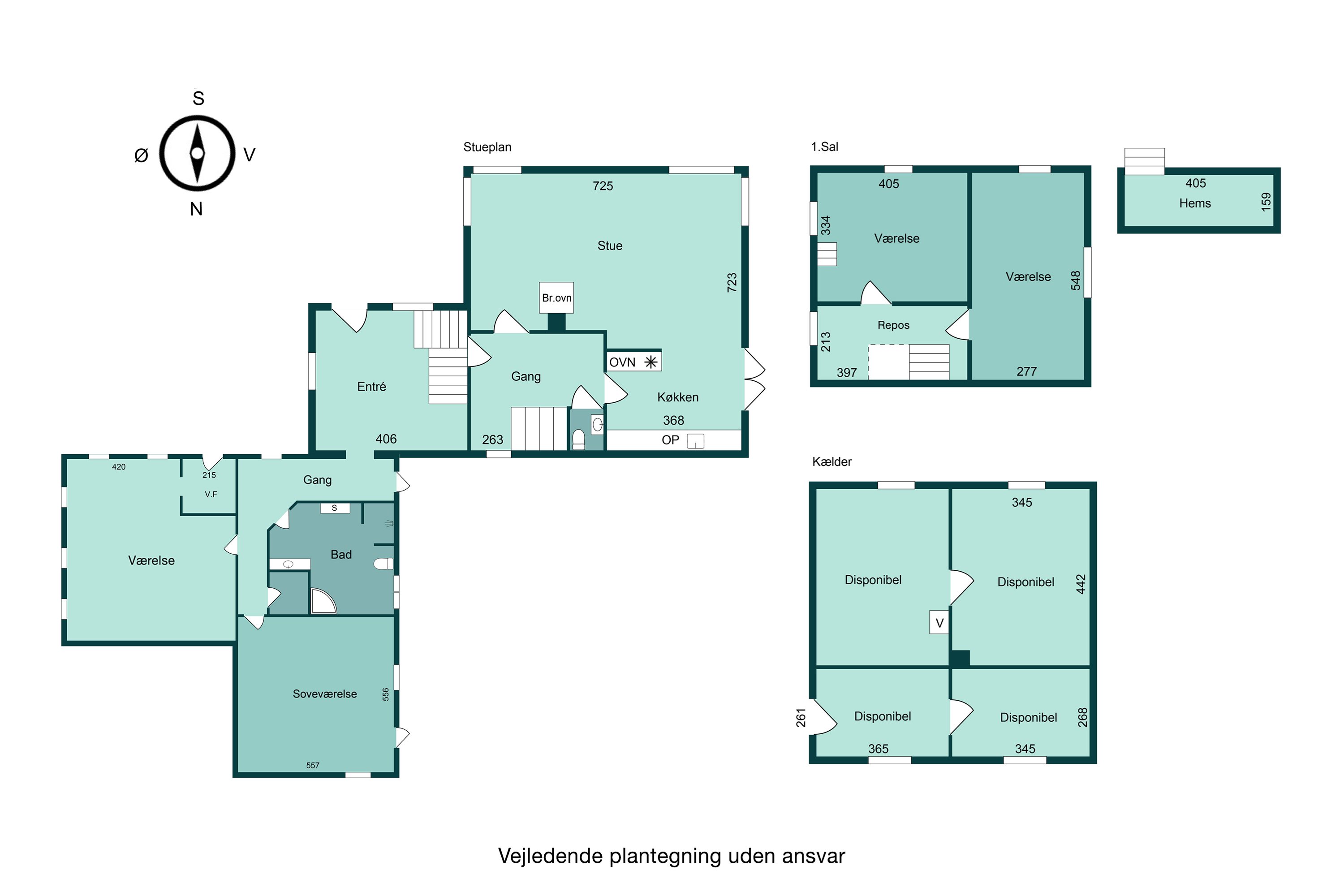 Plantegninger billede af Hanstedvej 1, 8700 Horsens
