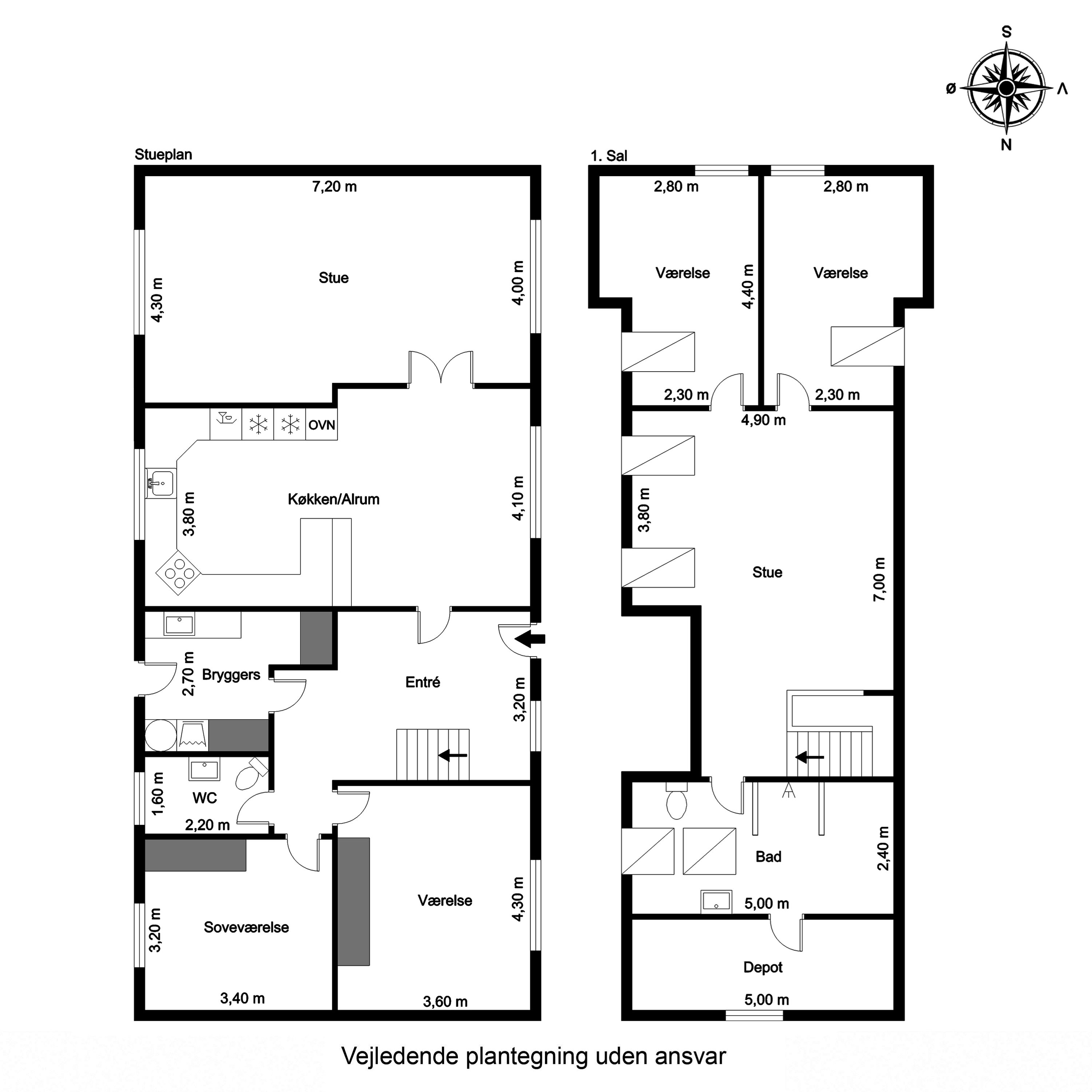 Plantegninger billede af Kærvej 10, 7650 Bøvlingbjerg