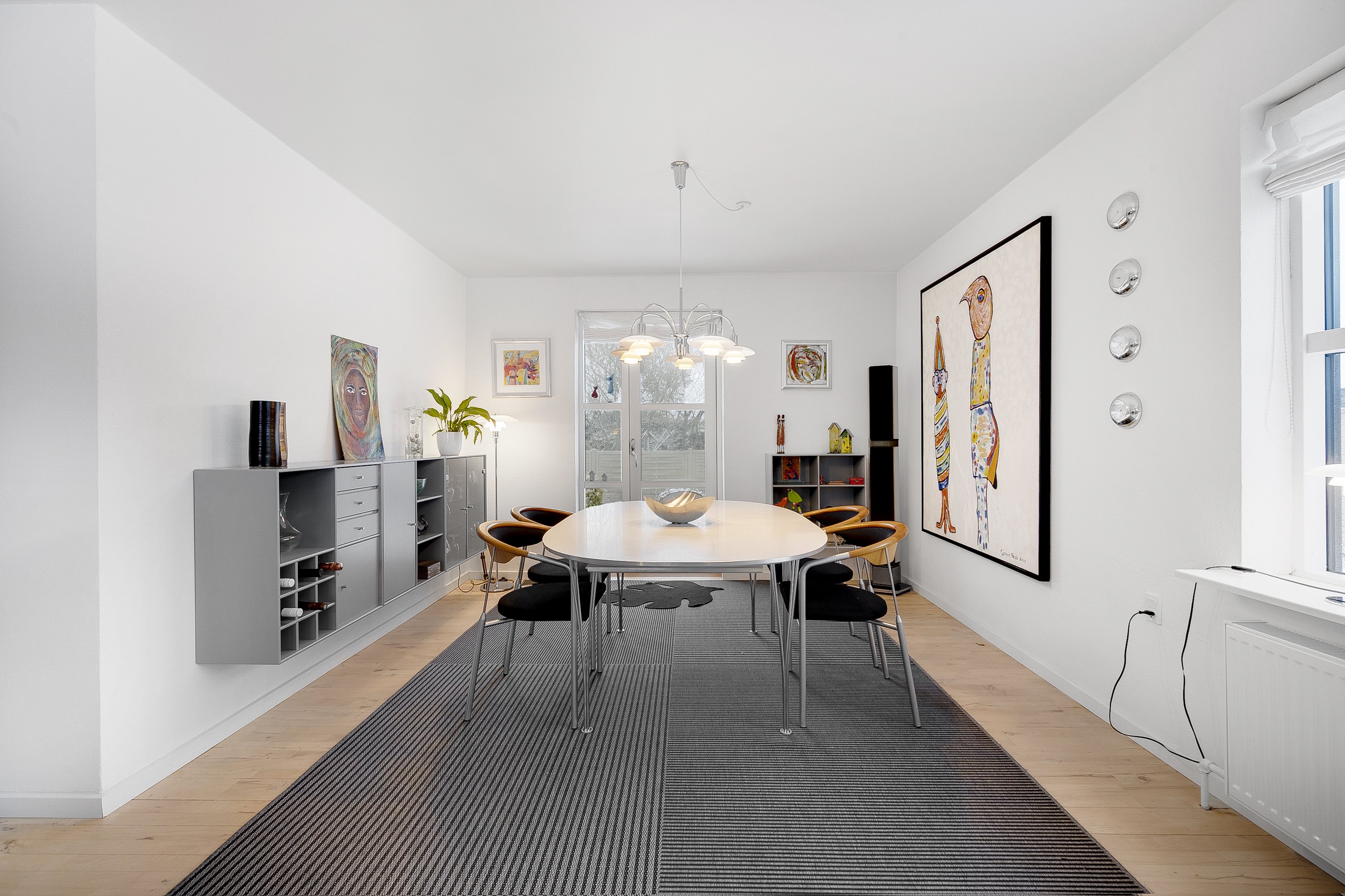 Fremhævet stue billede i fuldskærmstilstand. Billede af Lyngvangen 11, 9850 Hirtshals