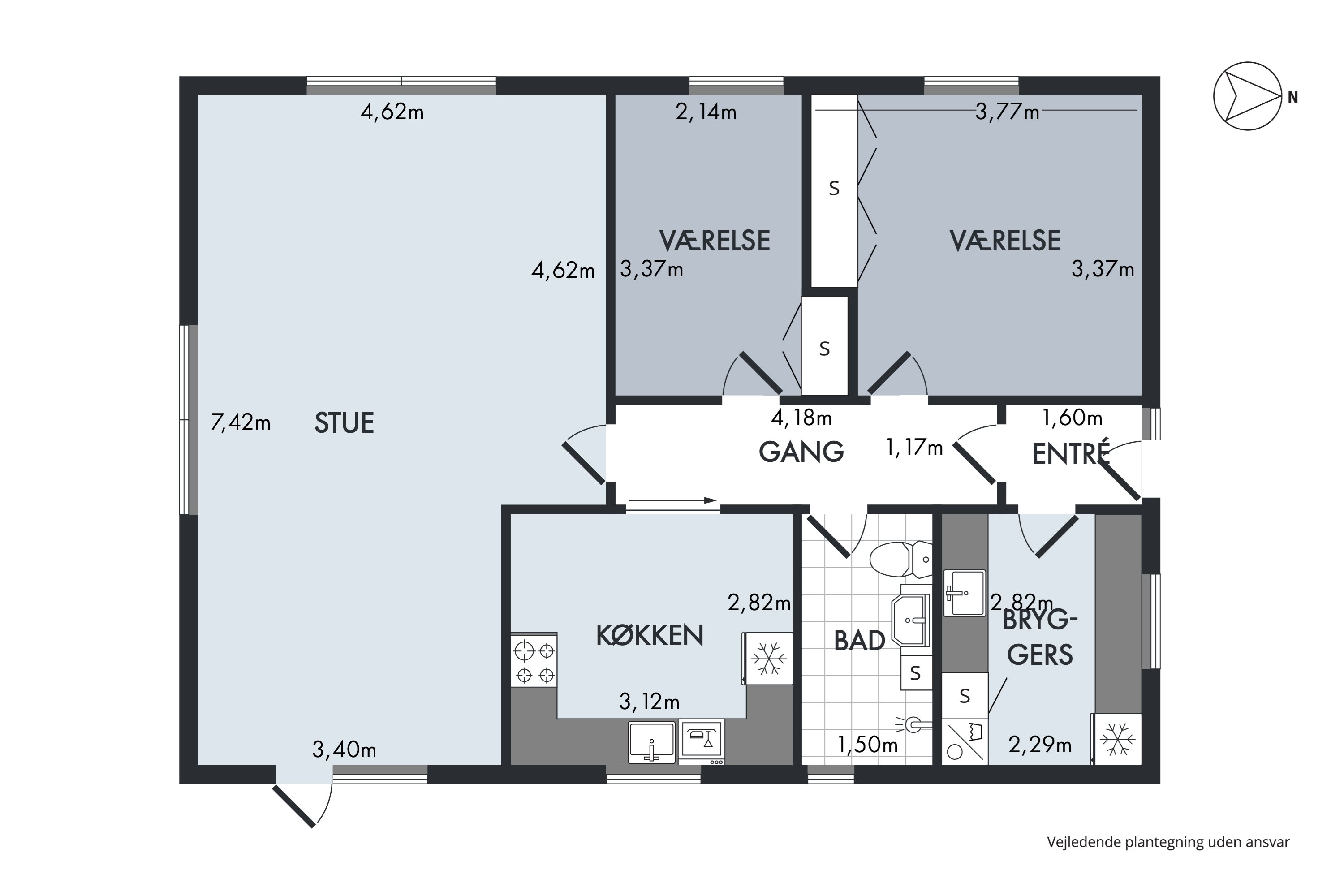 Plantegninger billede af Lyngvangen 11, 9850 Hirtshals