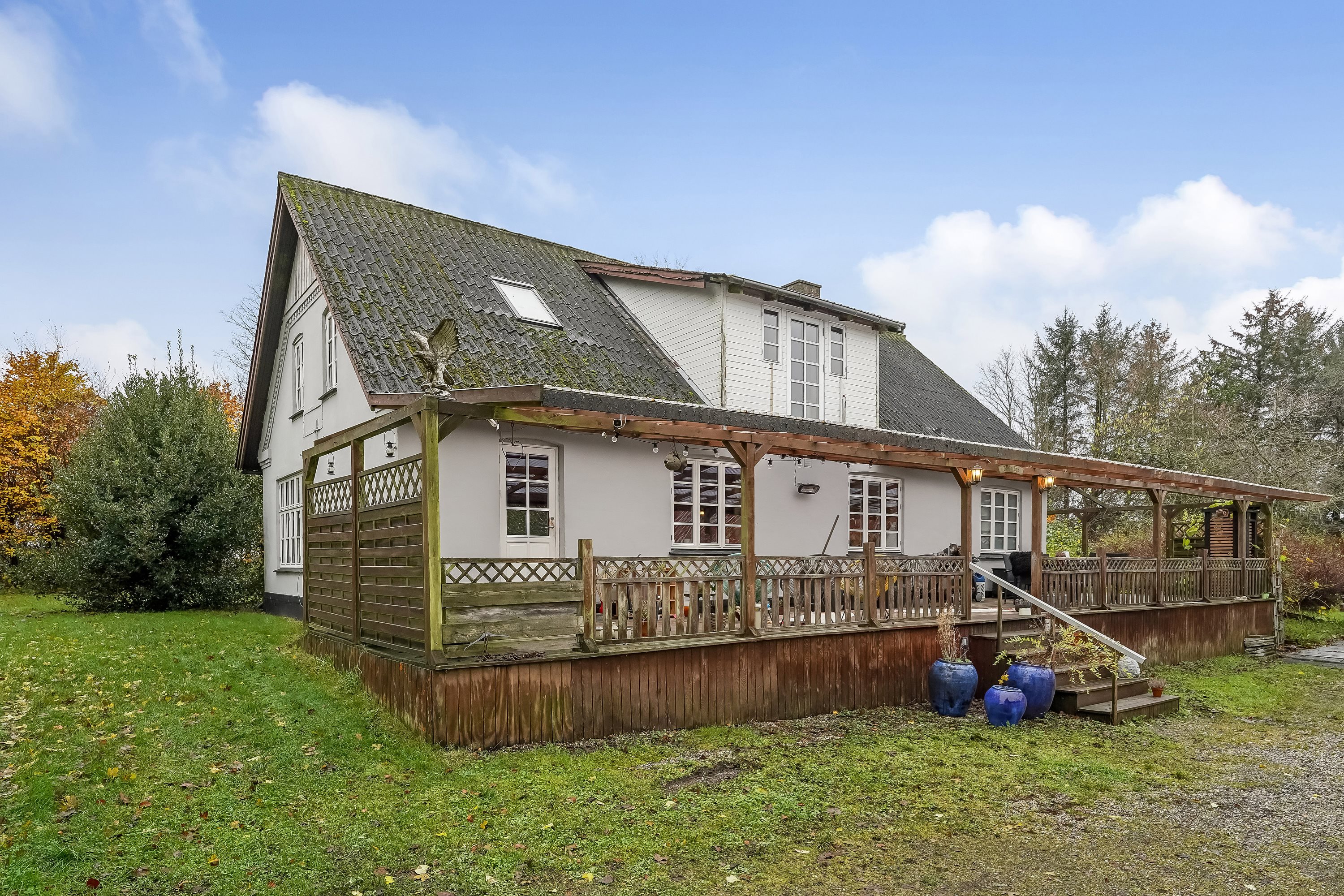 Miniaturebillede 1: ejendommen. Billede af Firhøjvej 1, Hammer, 7160 Tørring