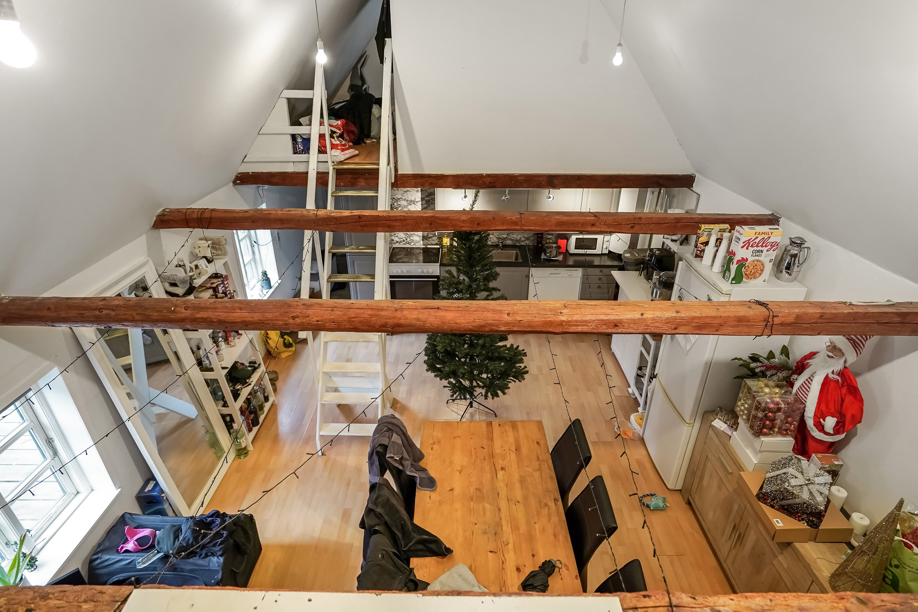 Fremhævet stue billede i fuldskærmstilstand. Billede af Firhøjvej 1, Hammer, 7160 Tørring