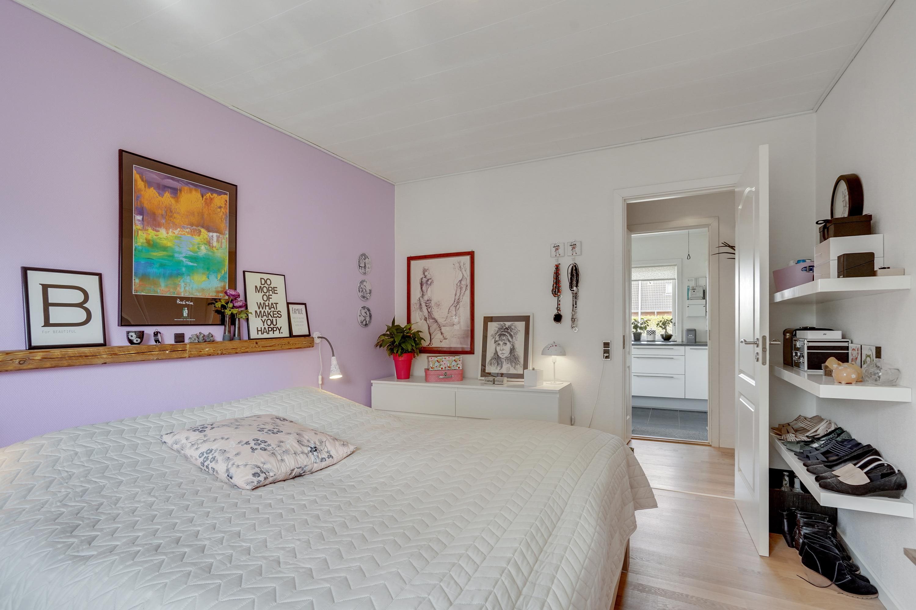 Fremhævet soveværelse billede i fuldskærmstilstand. Billede af Nygade 57, 6650 Brørup