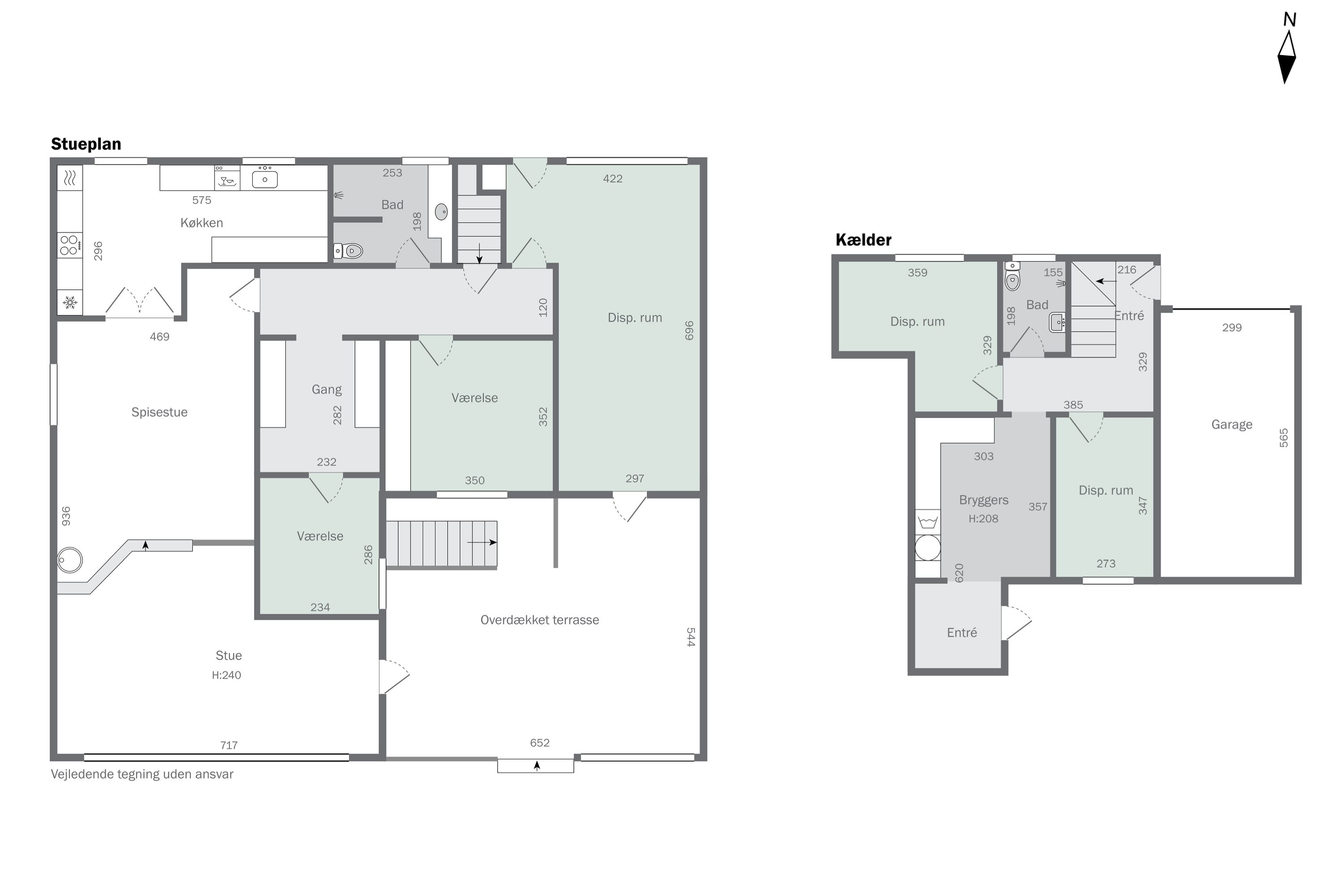 Plantegninger billede af Kattedamsvej 24, 9440 Aabybro