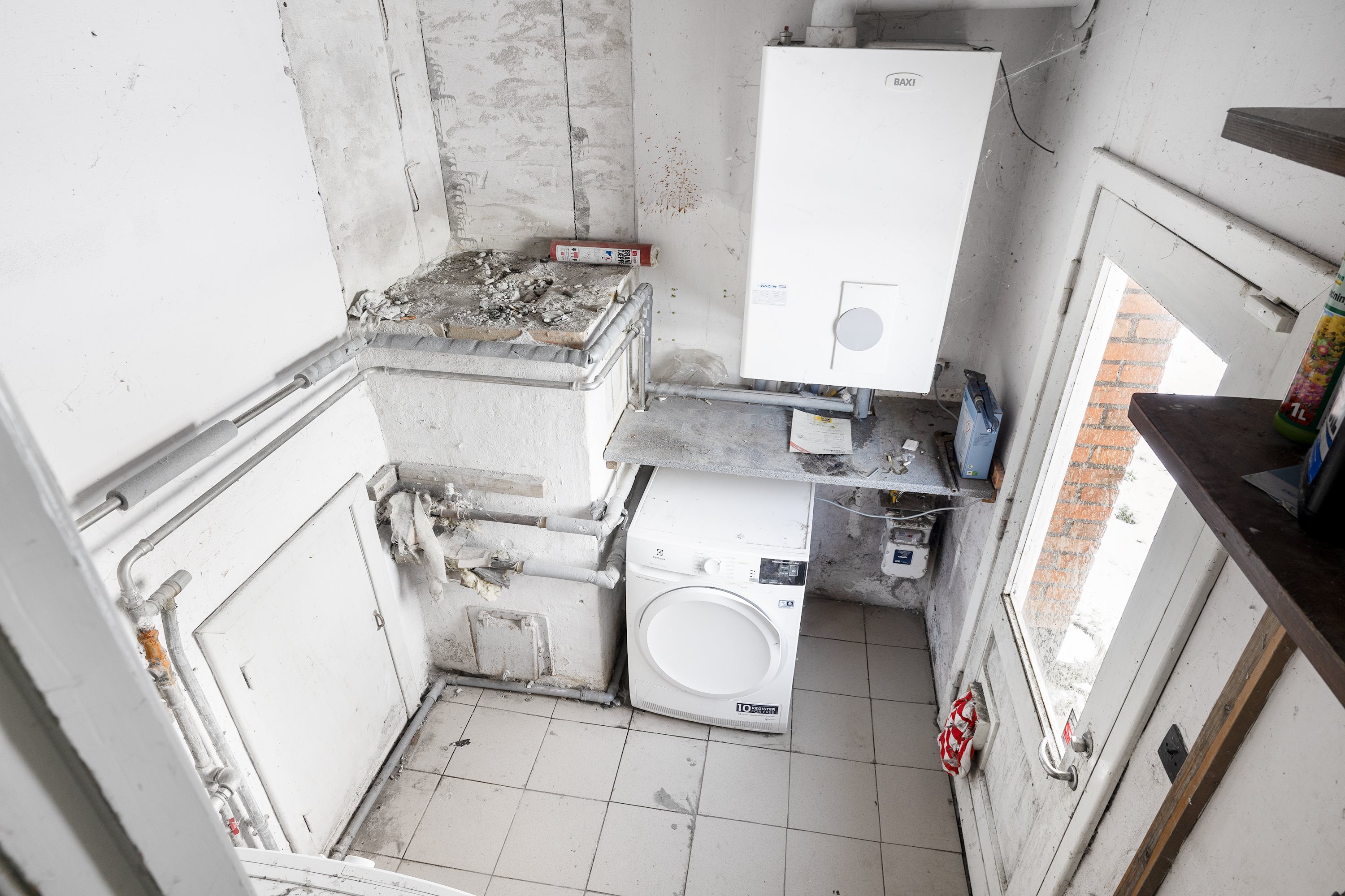 Fremhævet vaskerum billede i fuldskærmstilstand. Billede af Bogensevej 54, Bukkerup, 5620 Glamsbjerg