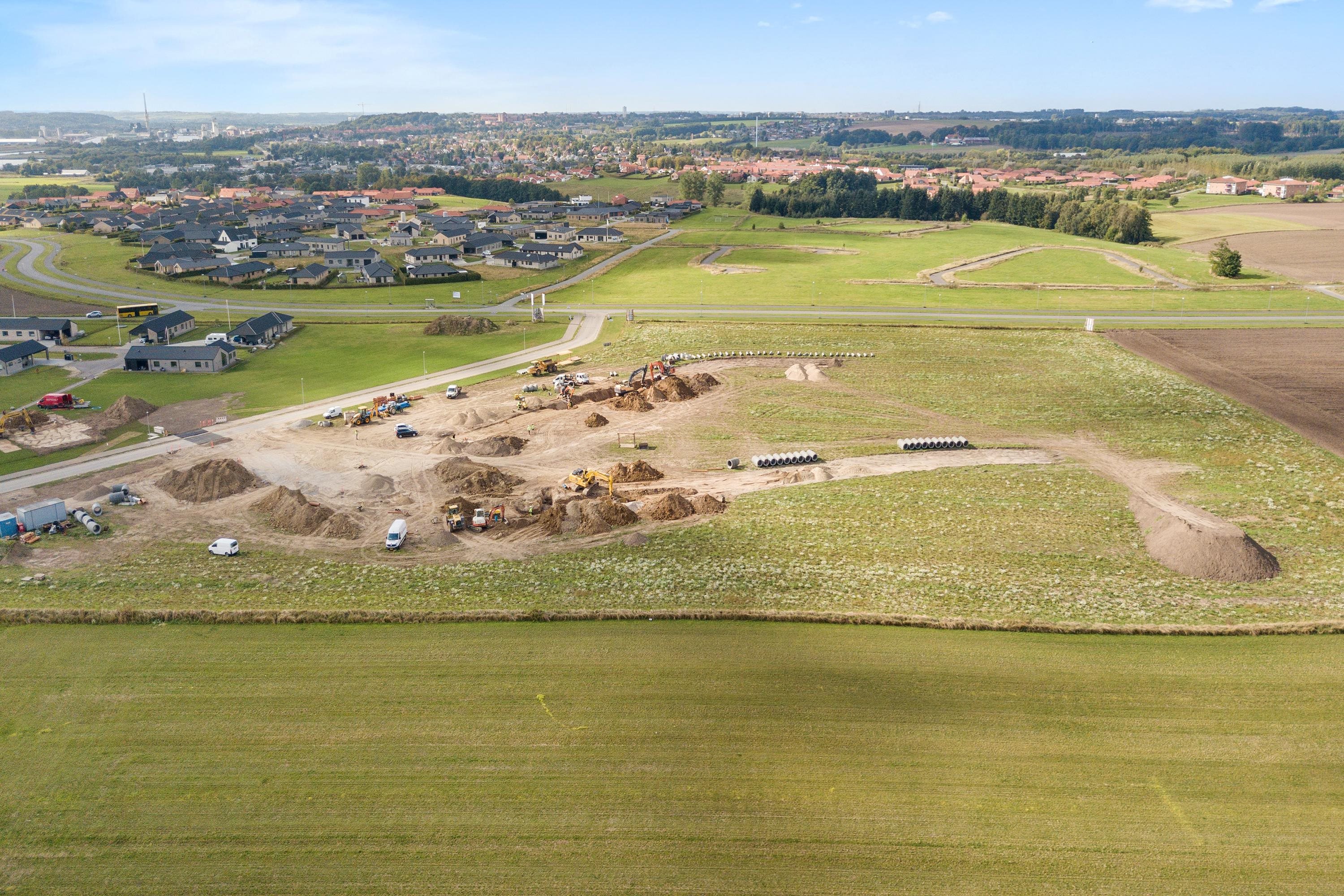 Fremhævet luftfoto billede i fuldskærmstilstand. Billede af Myntebakken 20, 8930 Randers NØ