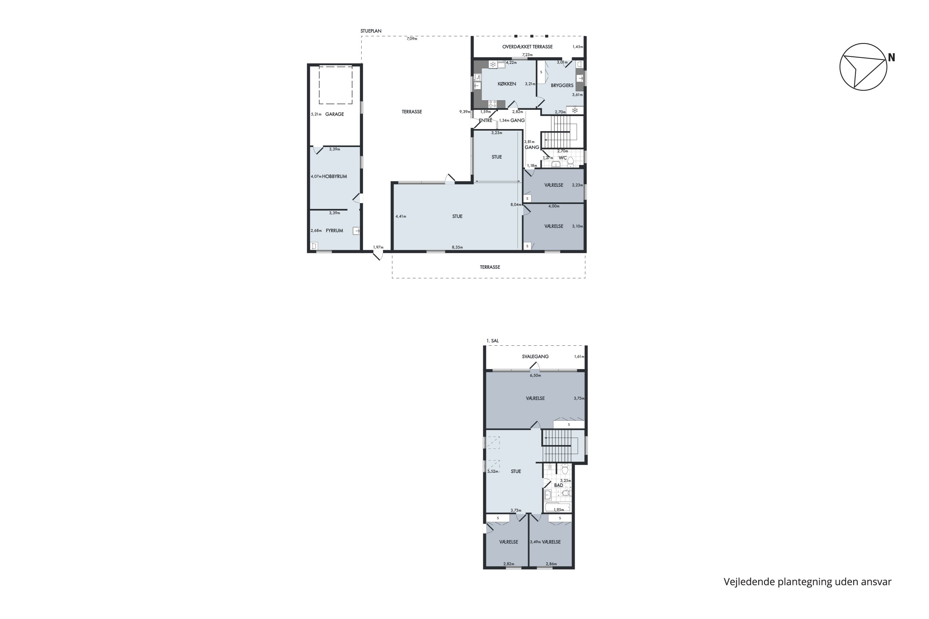 Plantegninger billede af Nørvej 20, V Hvidbjerg, 7960 Karby
