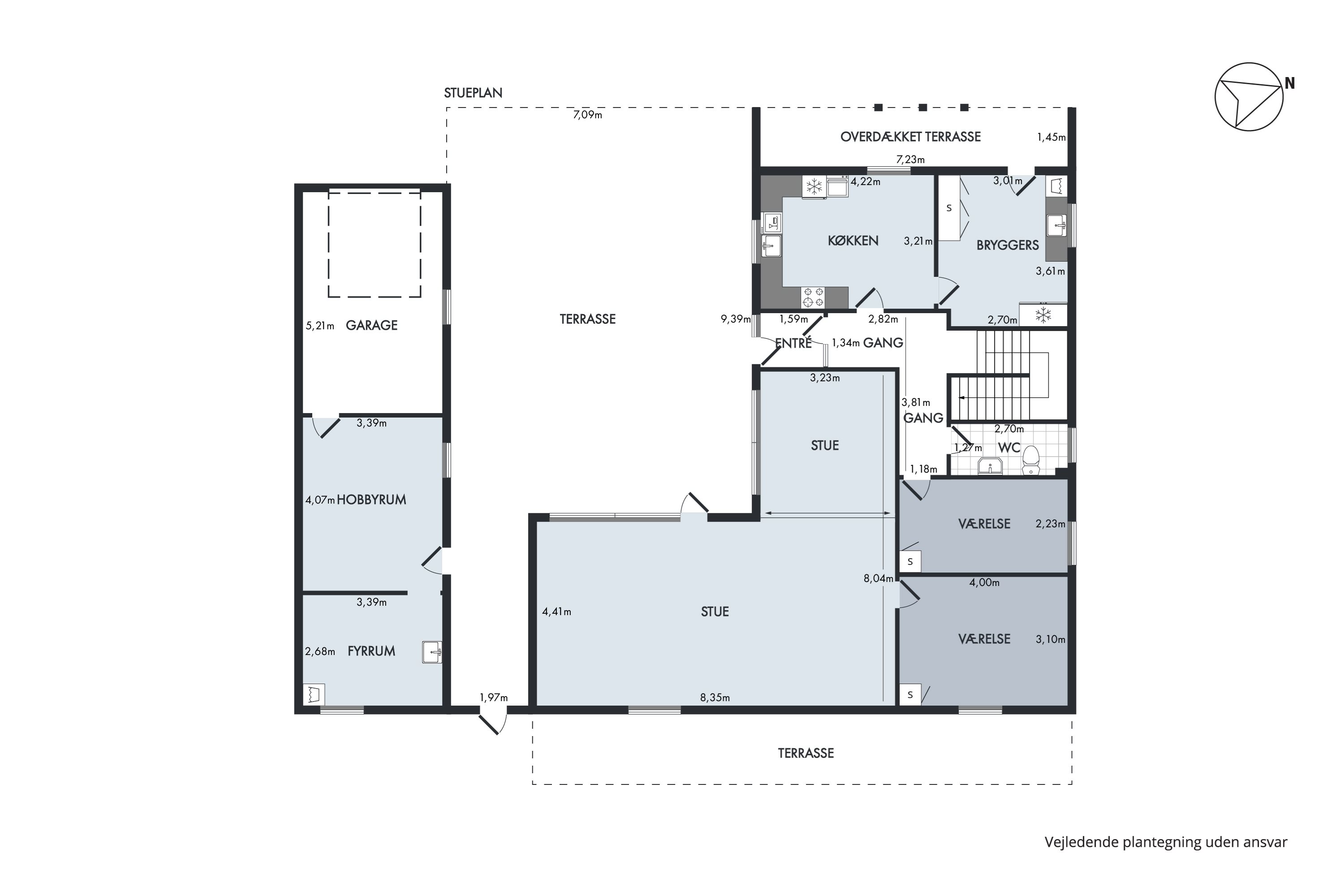 Plantegninger billede af Nørvej 20, V Hvidbjerg, 7960 Karby
