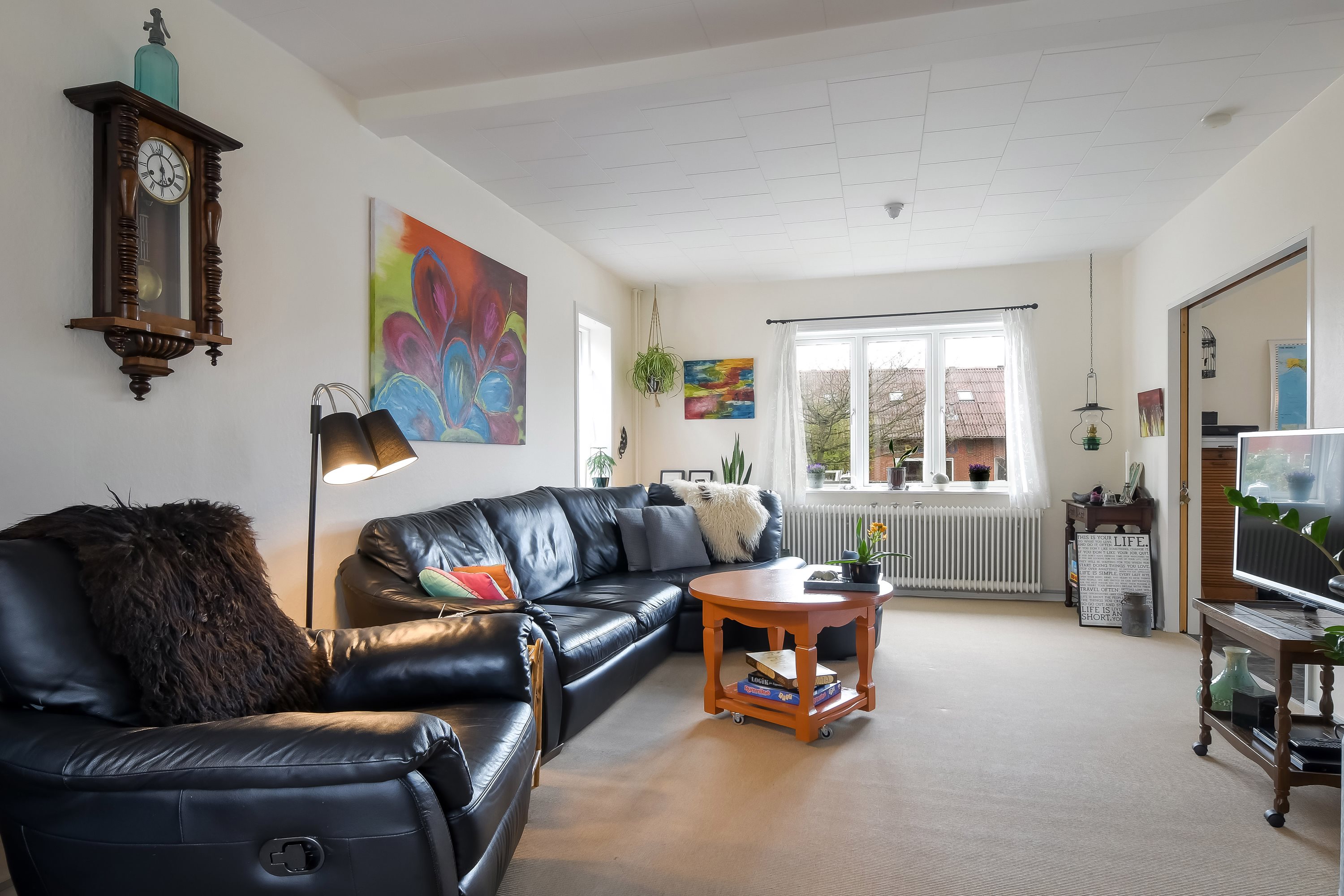 Fremhævet stue billede i fuldskærmstilstand. Billede af Vestre Hovedgade 27, 7560 Hjerm