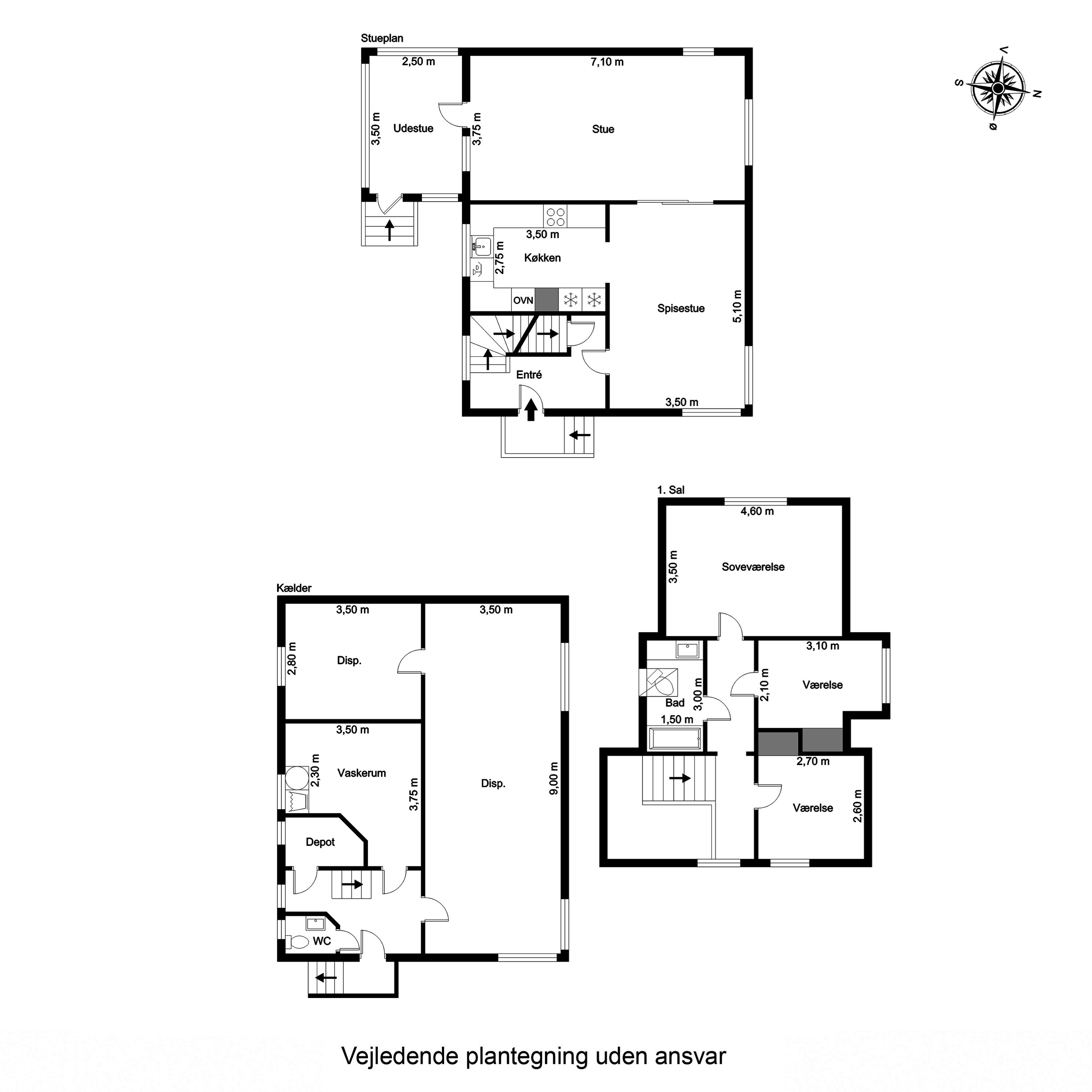 Plantegninger billede af Vestre Hovedgade 27, 7560 Hjerm
