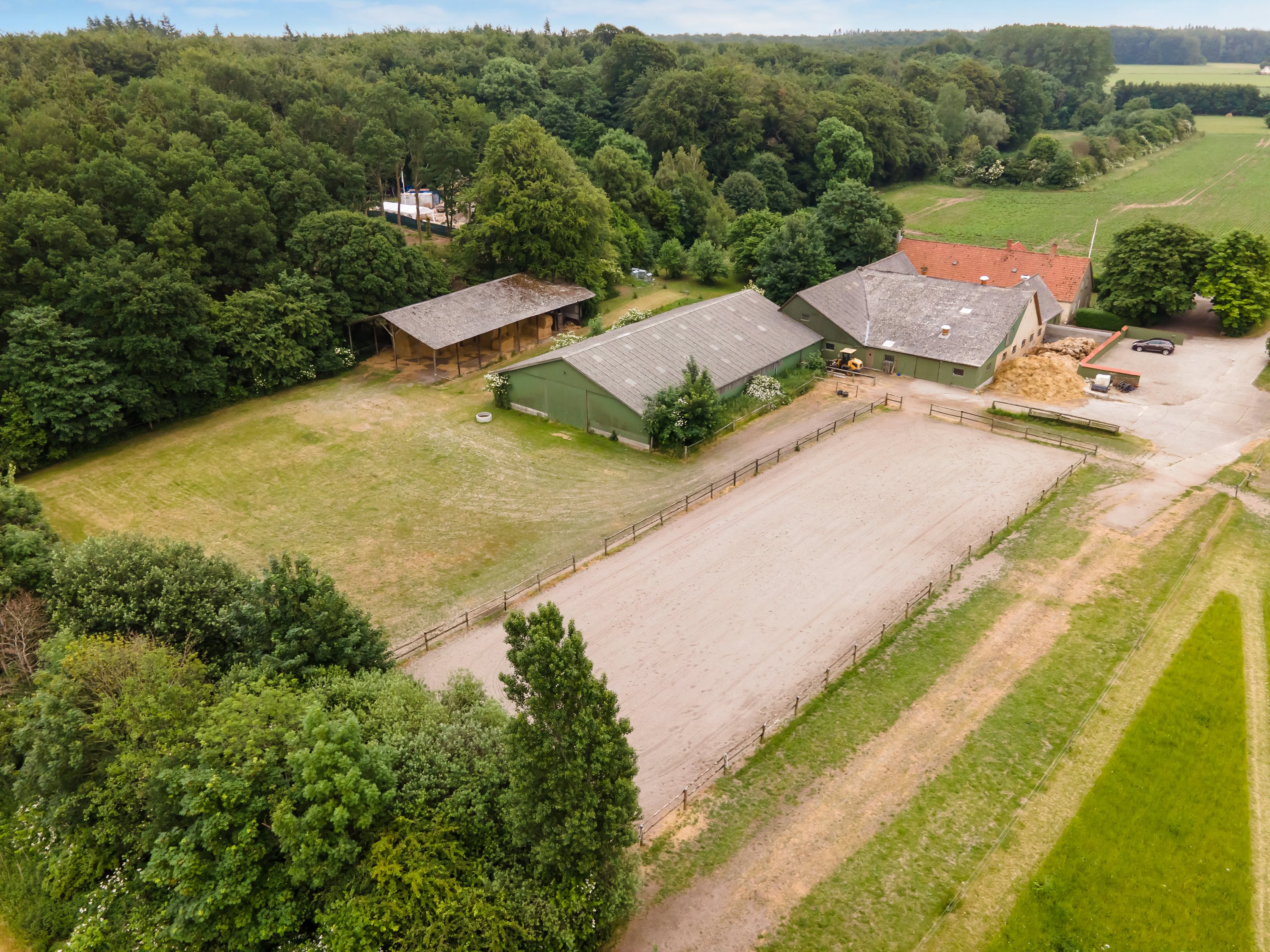 Fremhævet luftfoto billede i fuldskærmstilstand. Billede af Sørupvej 21, 4863 Eskilstrup
