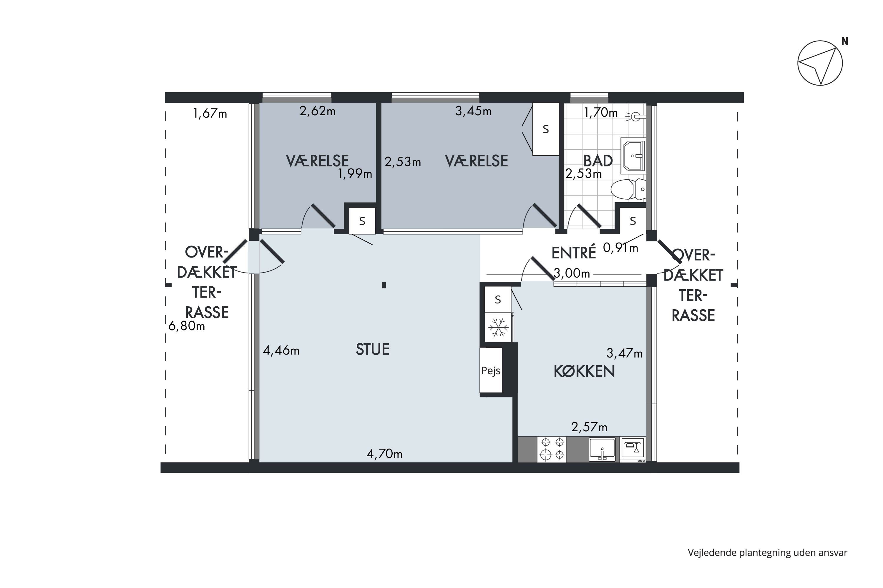 Plantegninger billede af Solskinsvej 25, Vigsø, 7730 Hanstholm