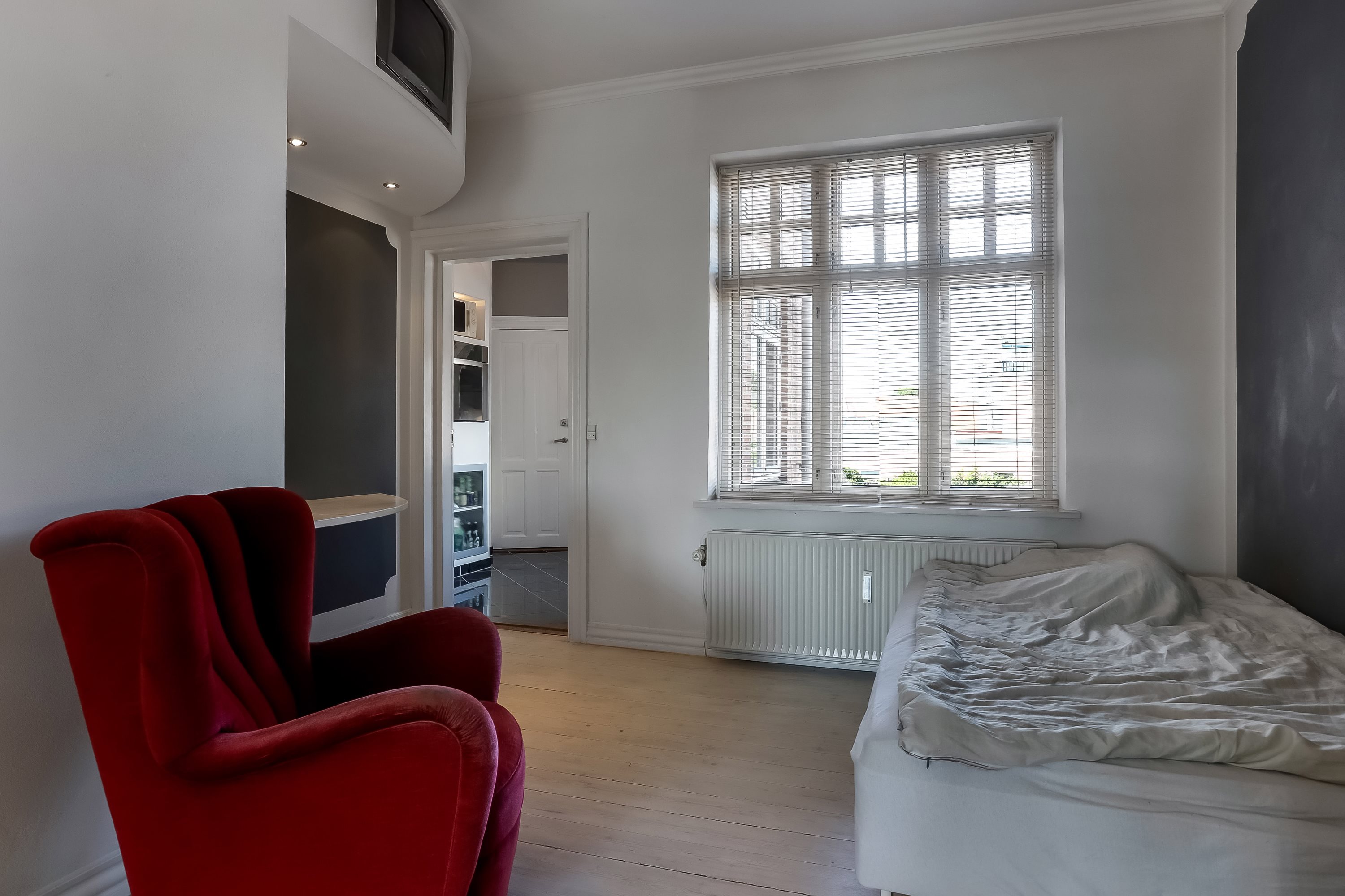 Fremhævet soveværelse billede i fuldskærmstilstand. Billede af Drewsensvej 64, 1. th., Midtbyen, 8600 Silkeborg