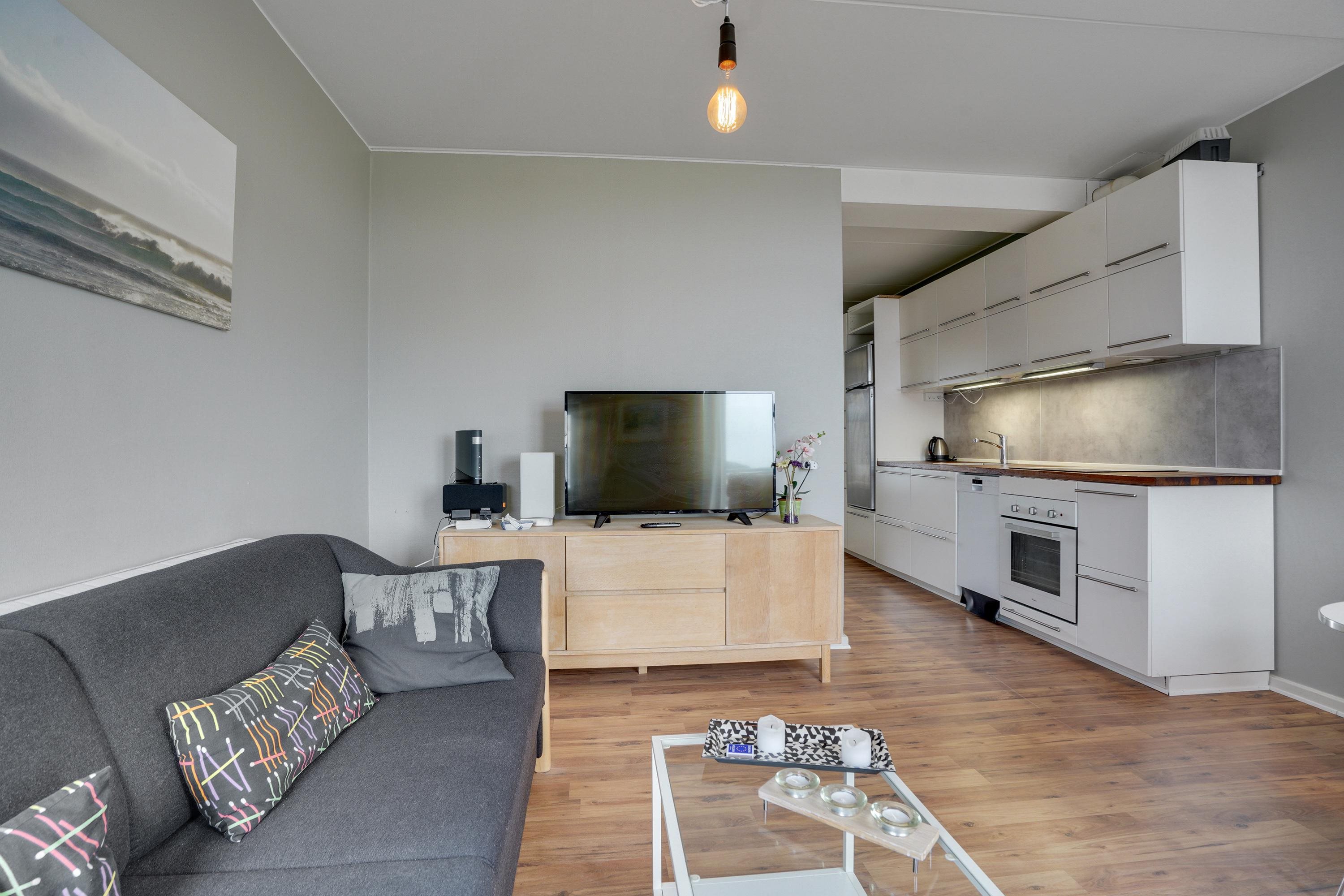 Fremhævet opholdsstue billede i fuldskærmstilstand. Billede af Strandvejen 52, 1. 63., Fanø Bad, 6720 Fanø