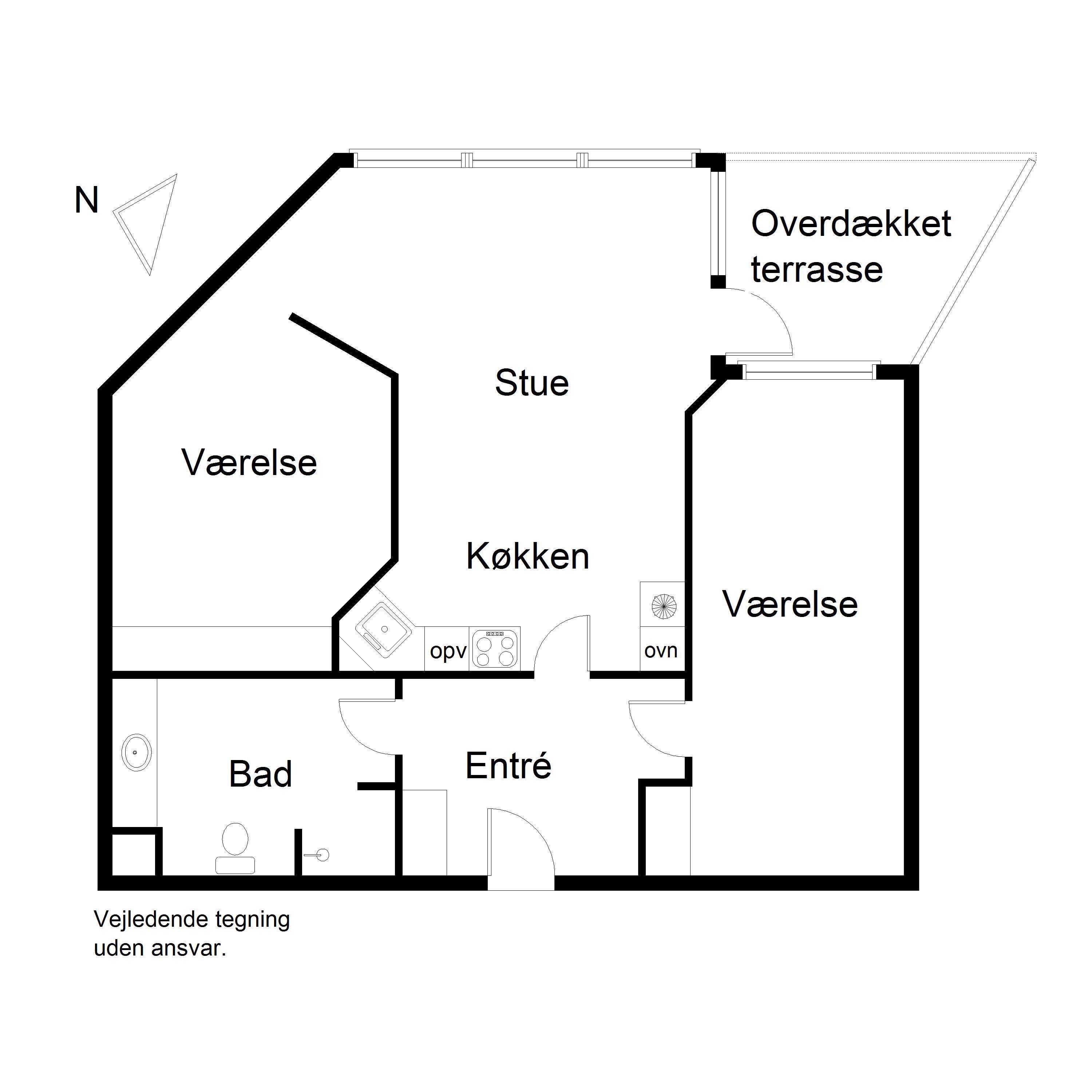Plantegninger billede af Strandvejen 52, st.. 14., Fanø Bad, 6720 Fanø