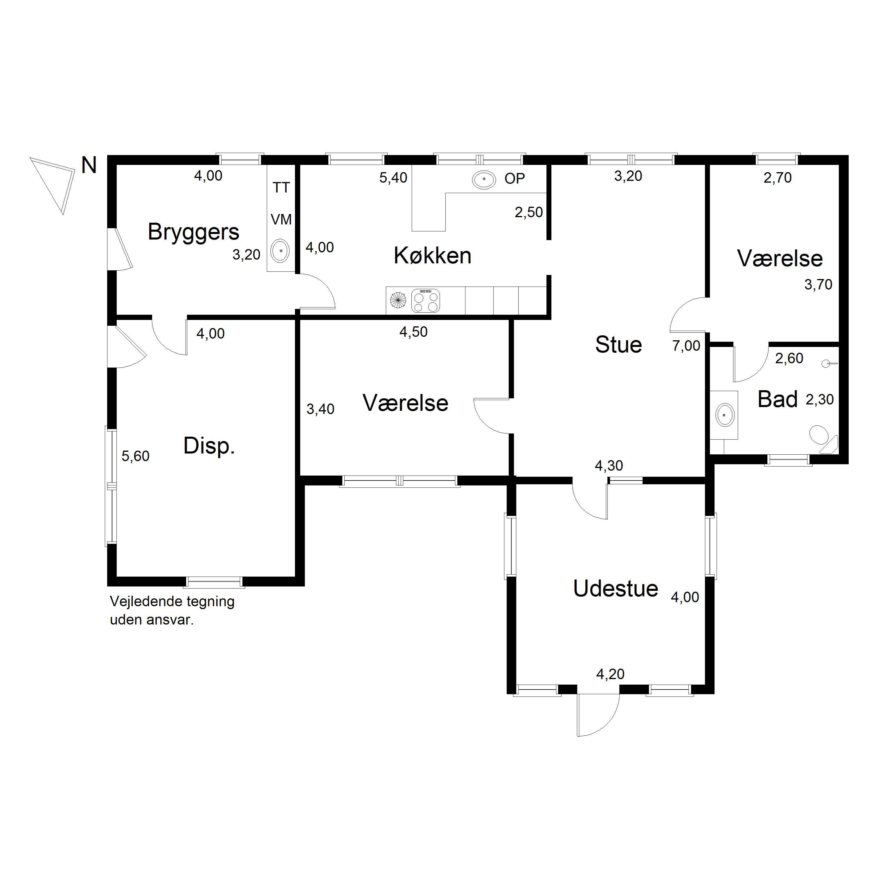 Plantegninger billede af Skallerupvej 483, Sønderlev, 9800 Hjørring