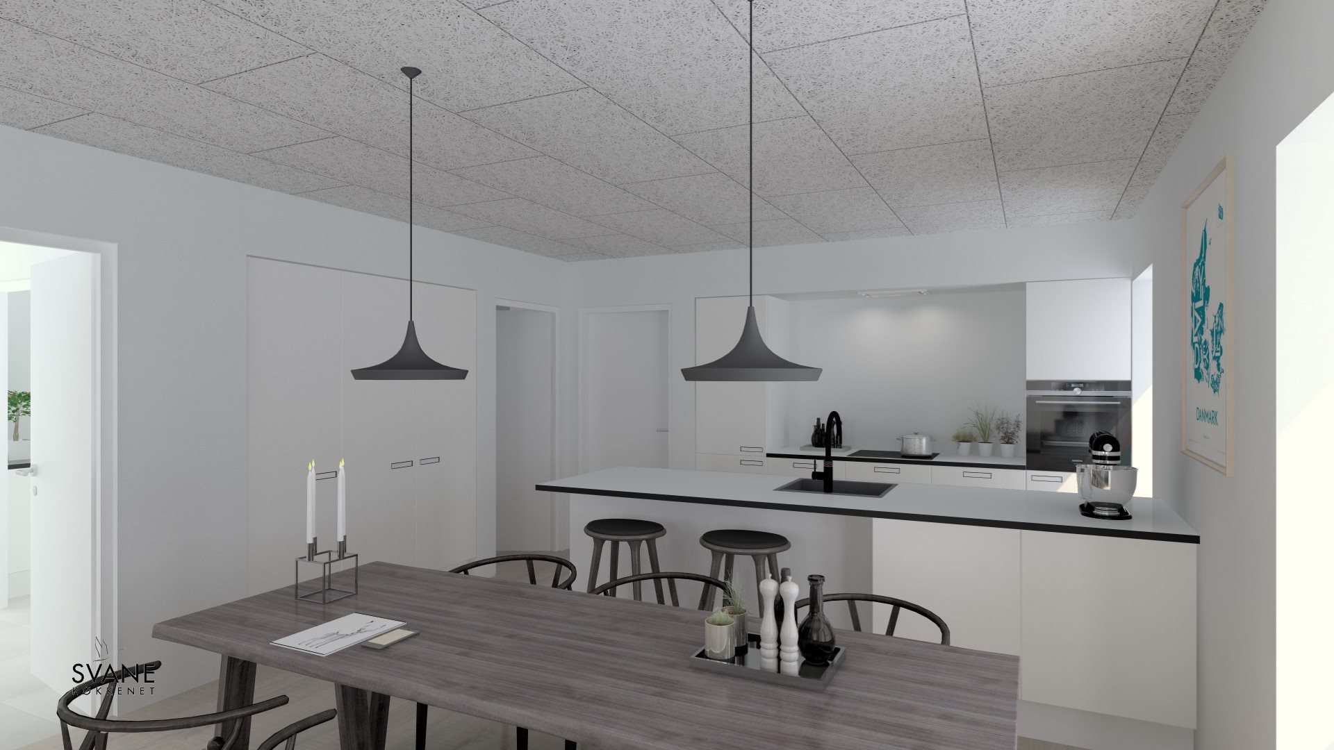 Fremhævet køkken alrum billede i fuldskærmstilstand. Billede af Højgårdsparken 5a, 7560 Hjerm