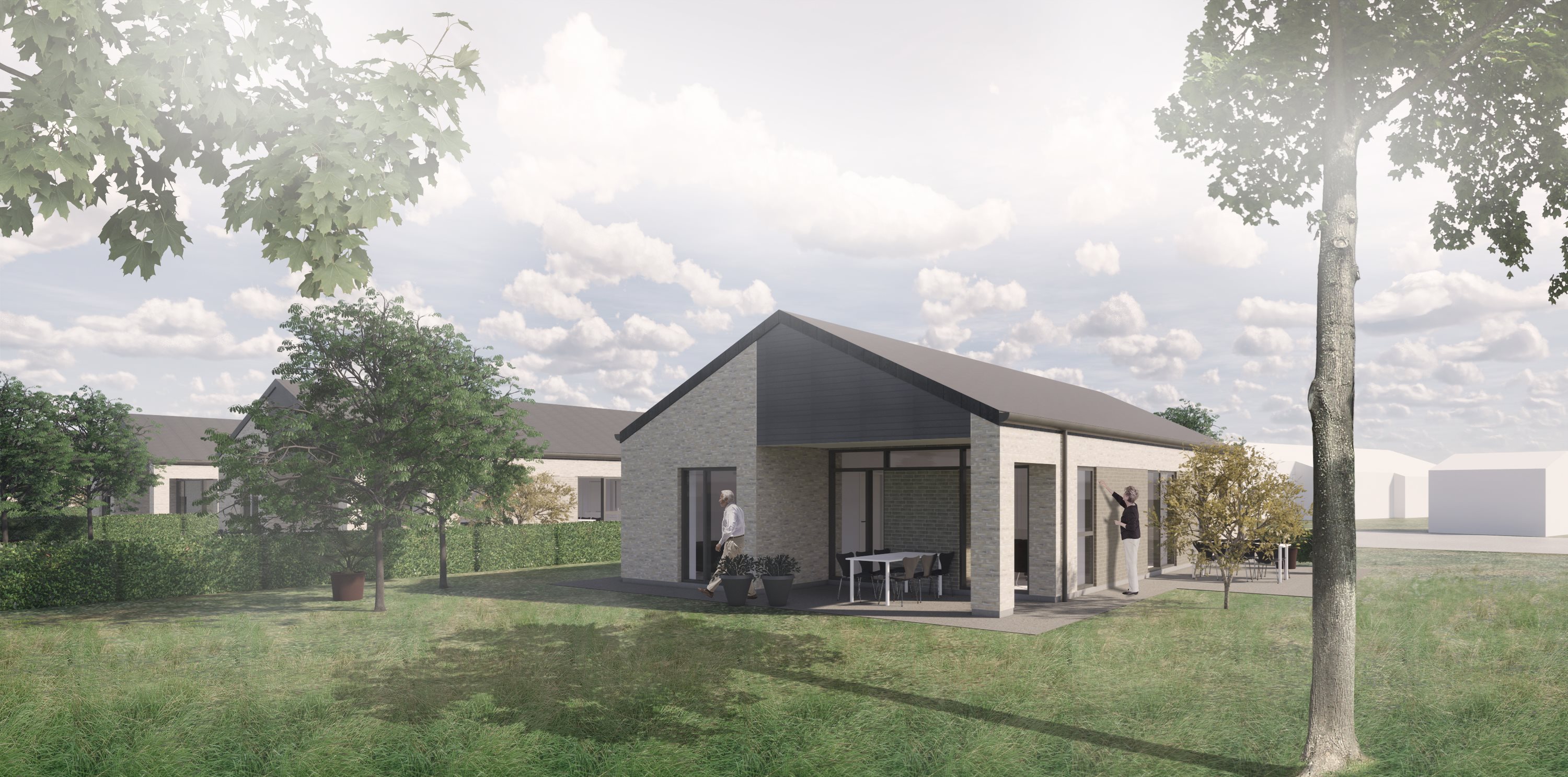 Miniaturebillede 1: overdækket terrasse. Billede af Højgårdsparken 1, 7560 Hjerm