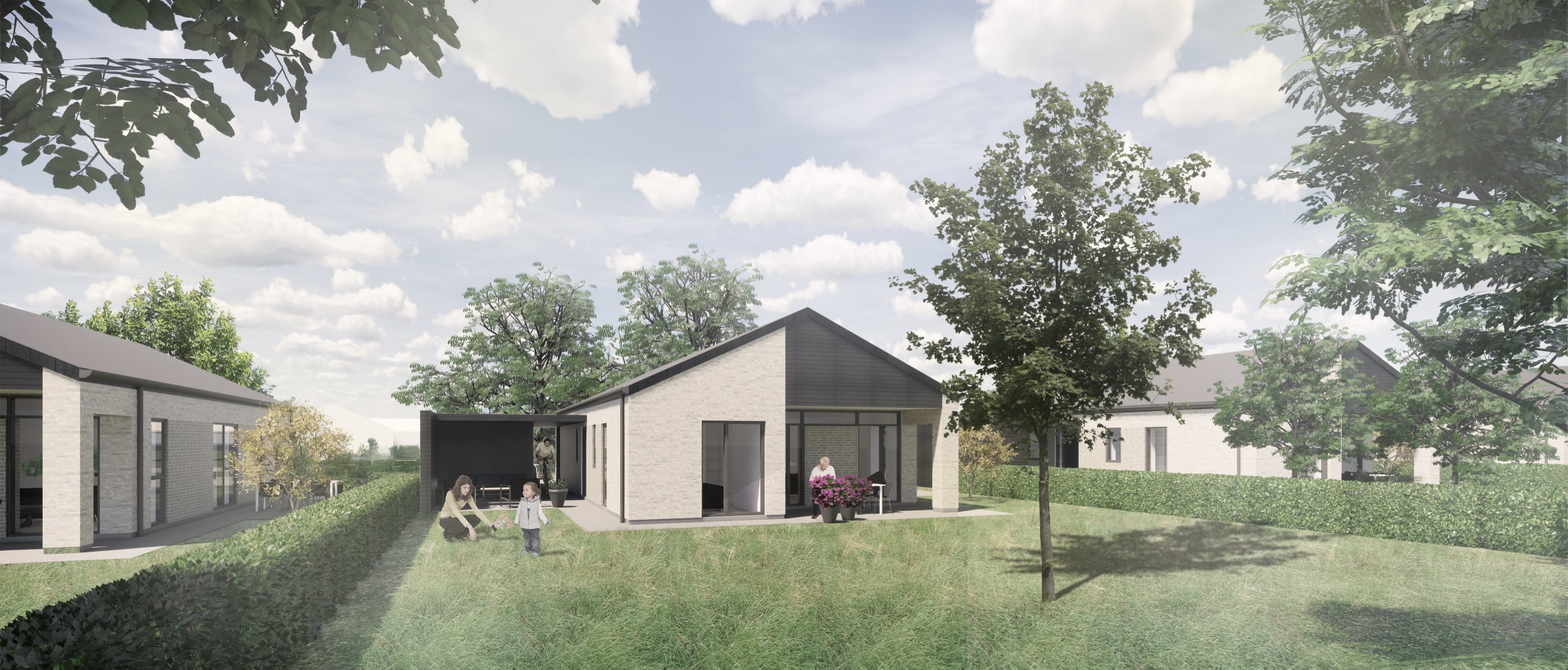 Miniaturebillede 2: gårdhave. Billede af Højgårdsparken 1, 7560 Hjerm