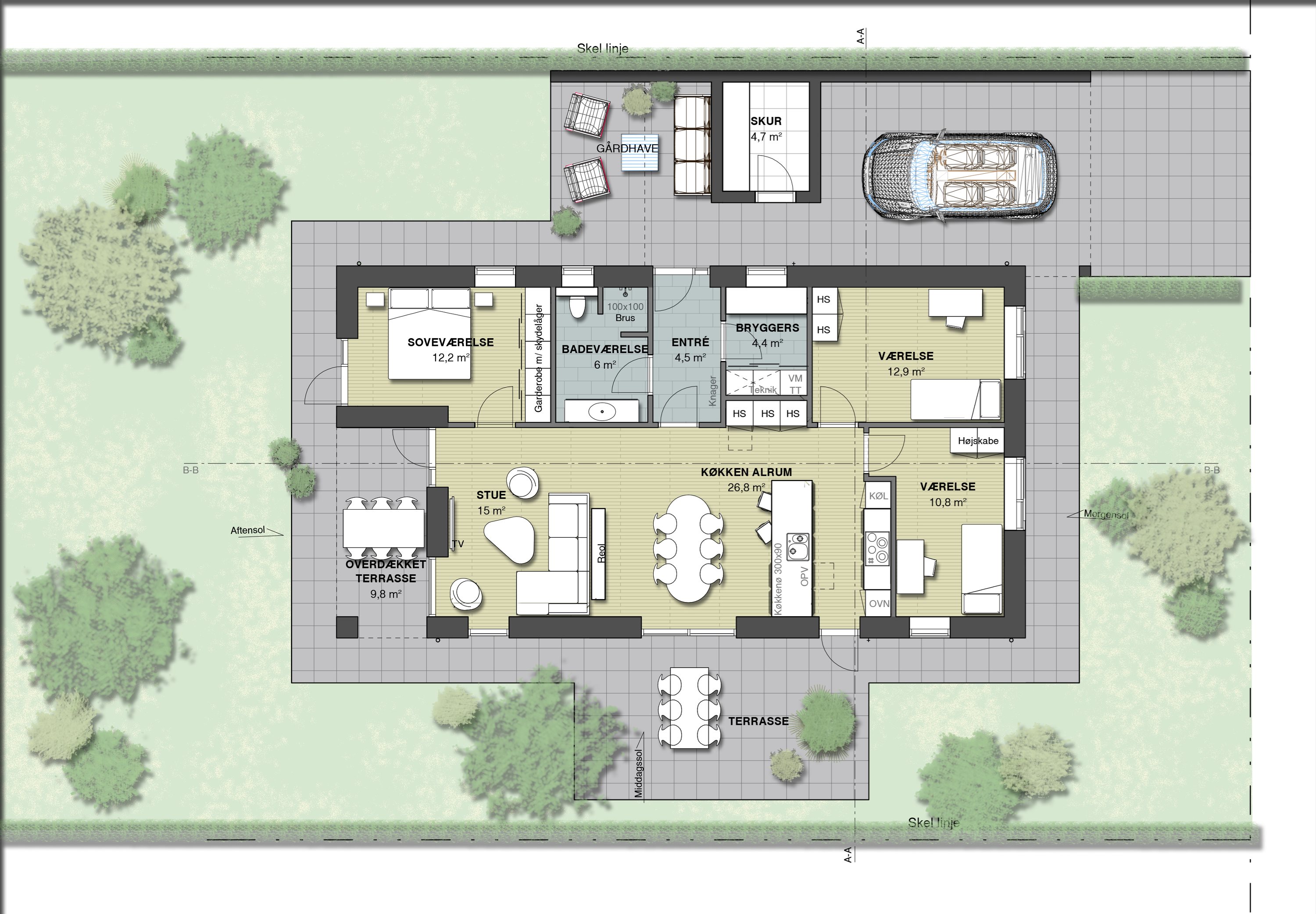 Plantegninger billede af Højgårdsparken 1, 7560 Hjerm