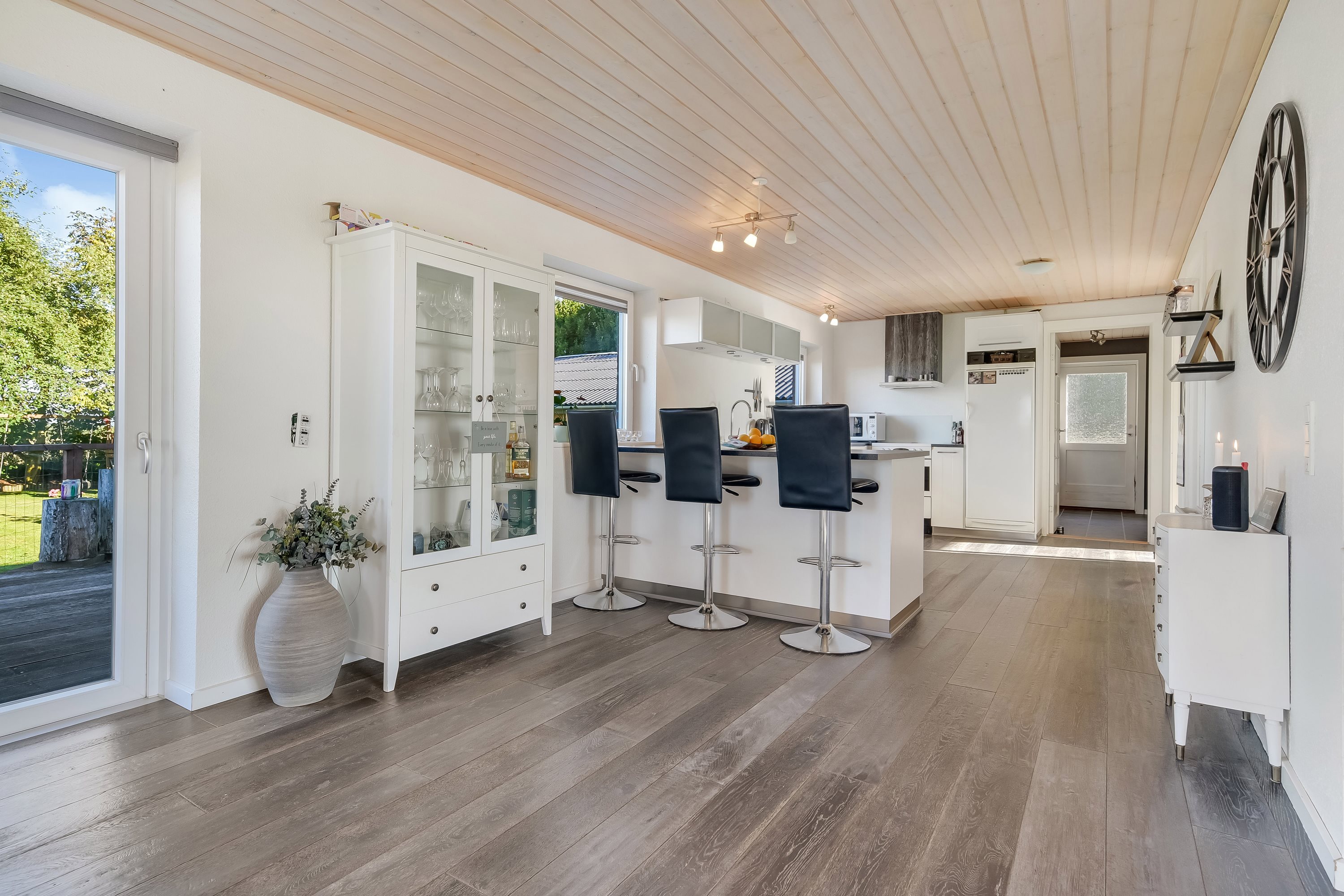 Fremhævet terrasse billede i fuldskærmstilstand. Billede af Klosterhedevej 16, Gudum, 7620 Lemvig