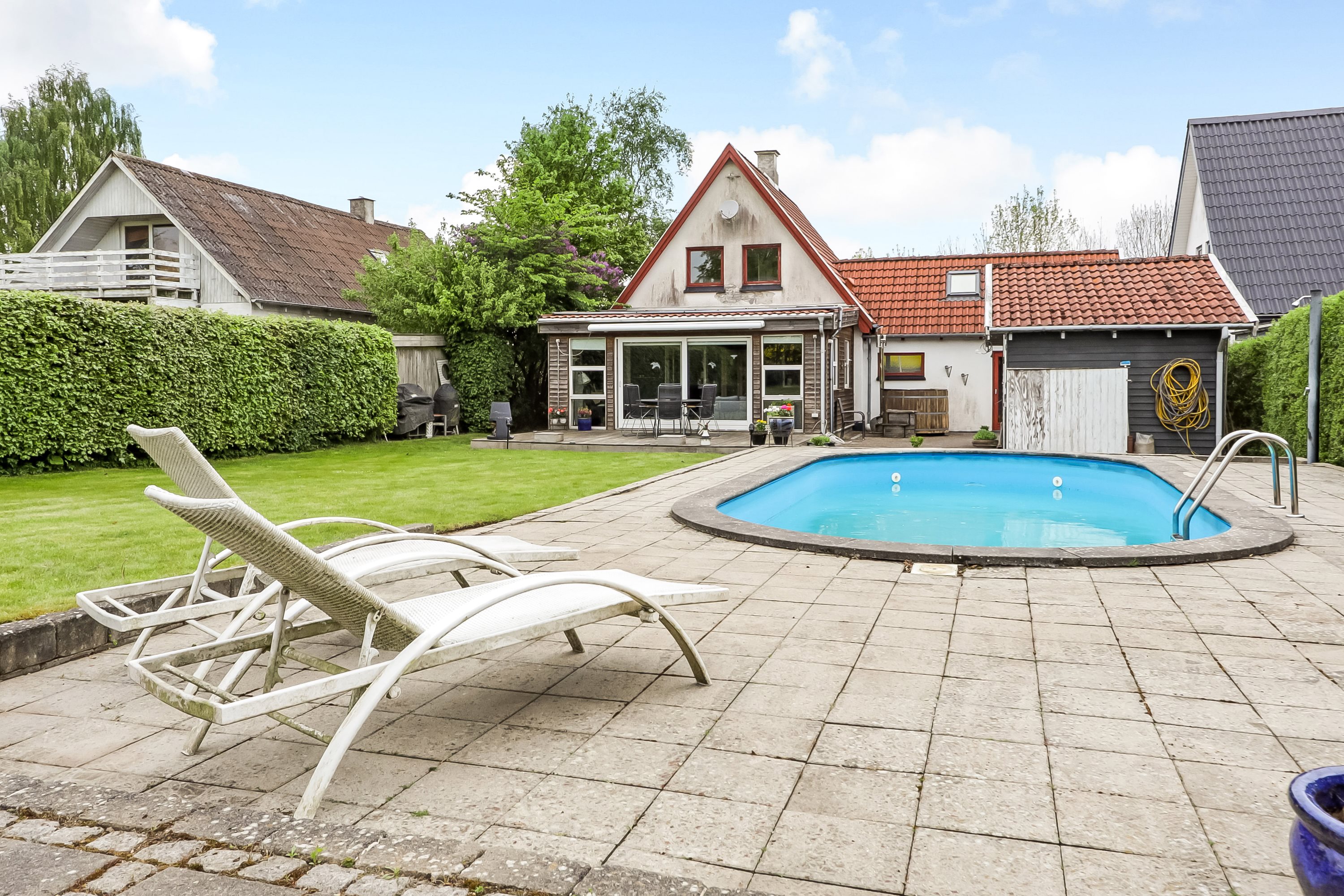 Fremhævet terrasse billede i fuldskærmstilstand. Billede af Odensevej 51, Verninge, 5690 Tommerup