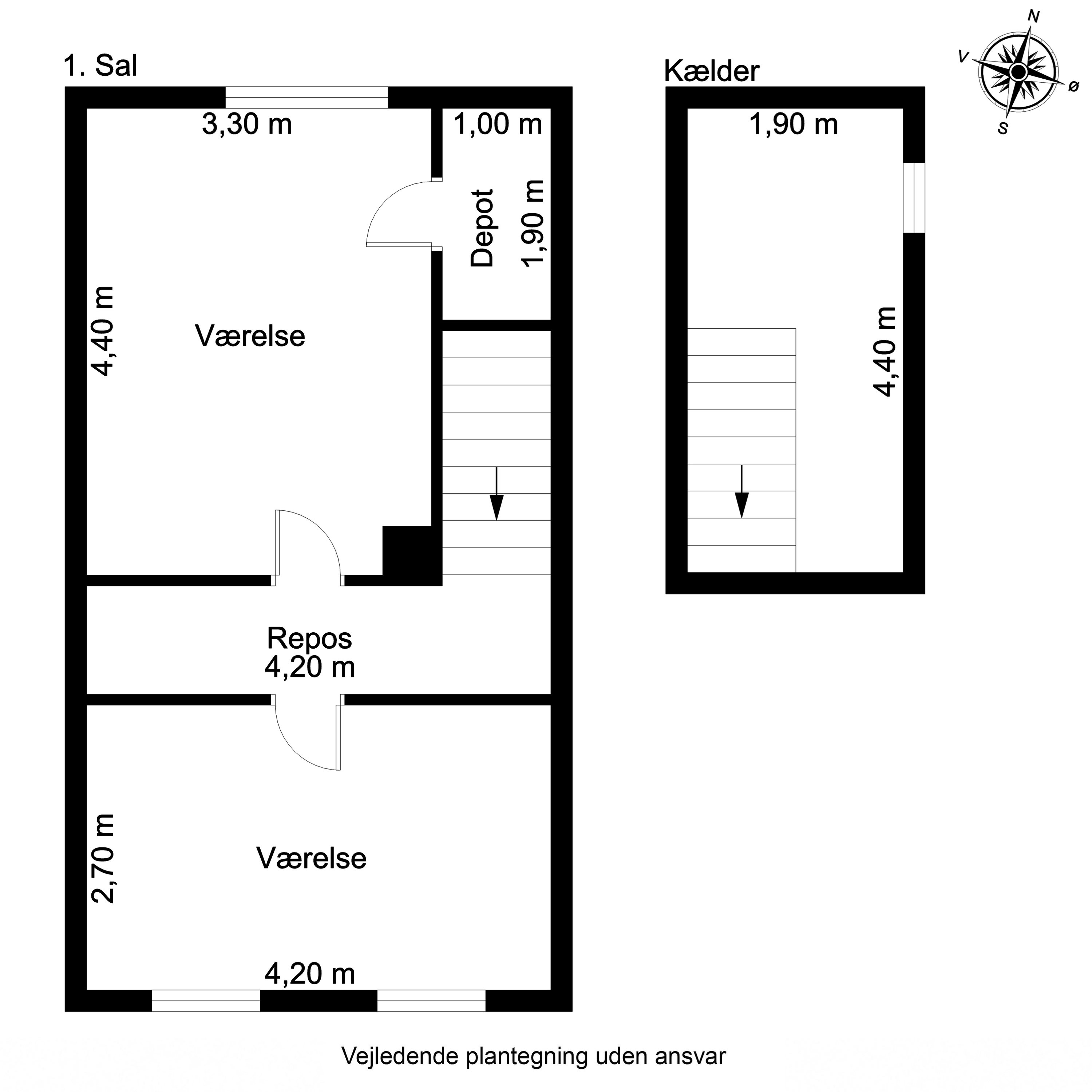 Plantegninger billede af Odensevej 51, Verninge, 5690 Tommerup