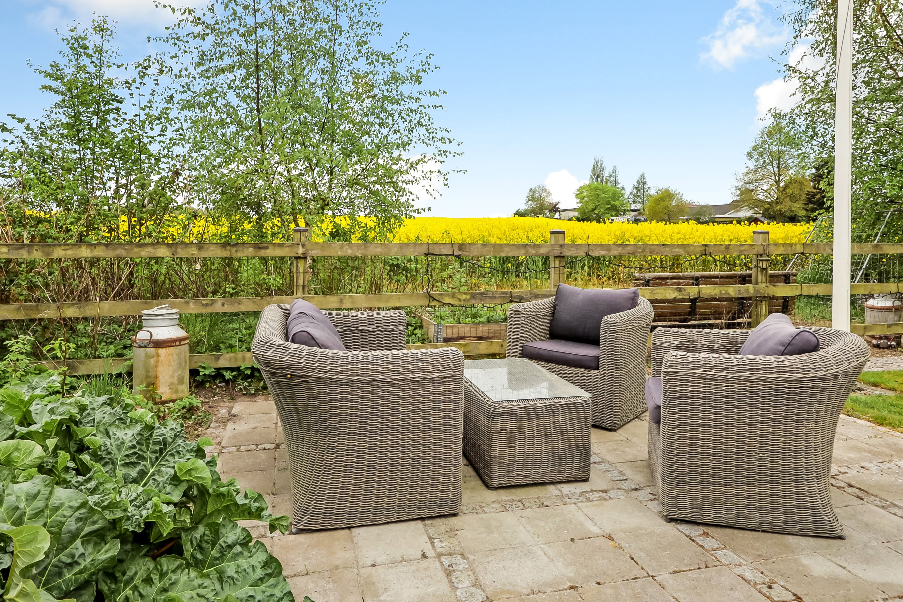 Fremhævet terrasse billede i fuldskærmstilstand. Billede af Odensevej 51, Verninge, 5690 Tommerup