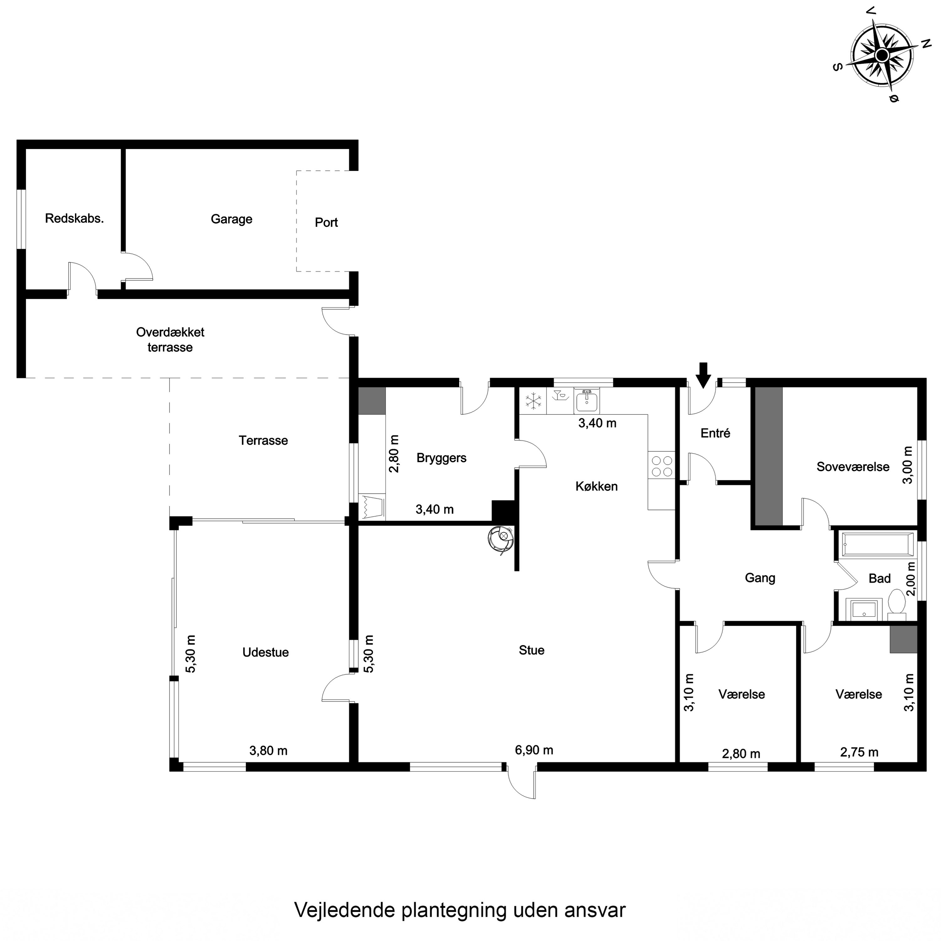Plantegninger billede af Rørsangervej 4, Bremdal, 7600 Struer