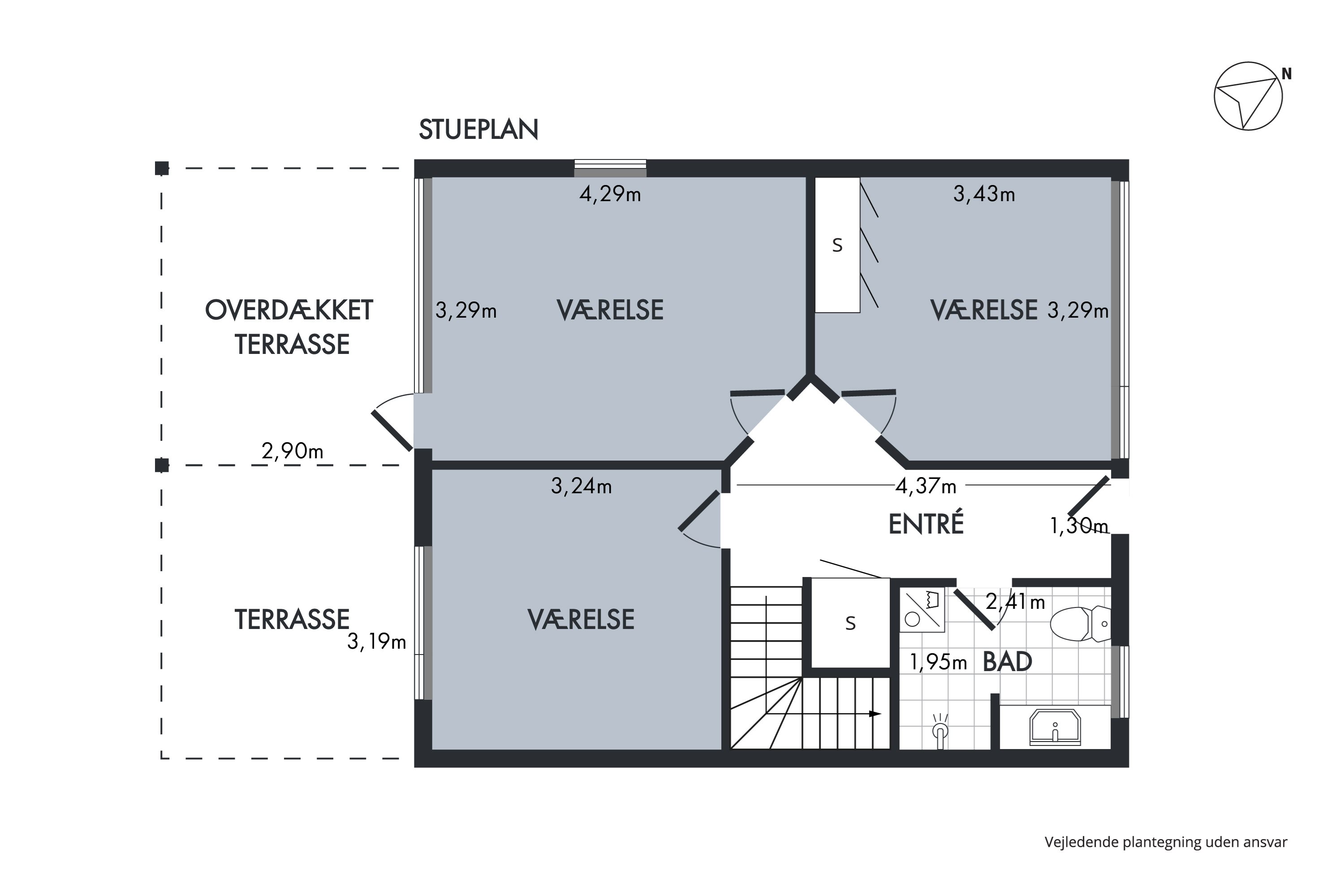 Plantegninger billede af Skakkes Holm 76A, 8500 Grenaa