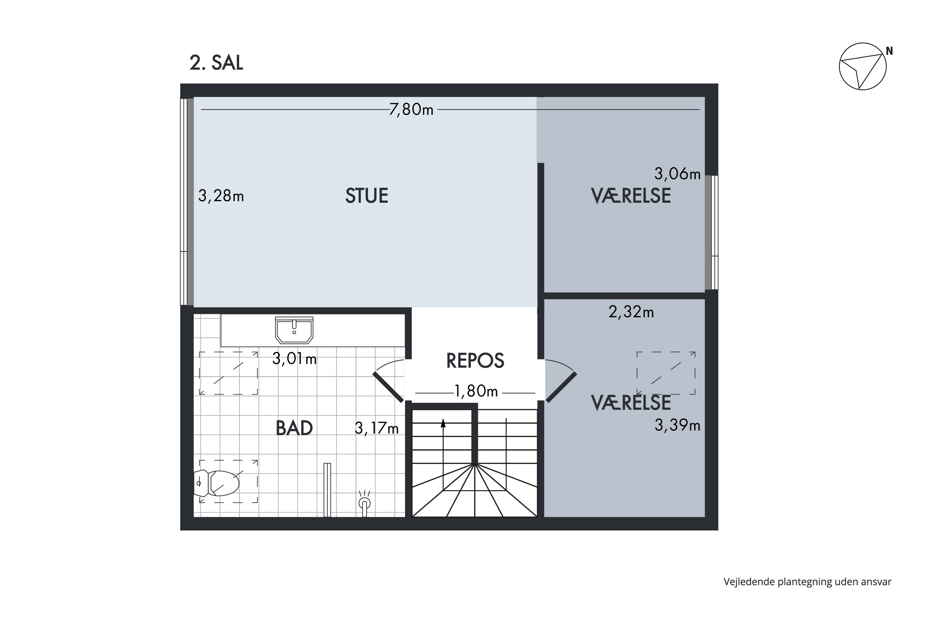 Plantegninger billede af Skakkes Holm 76A, 8500 Grenaa