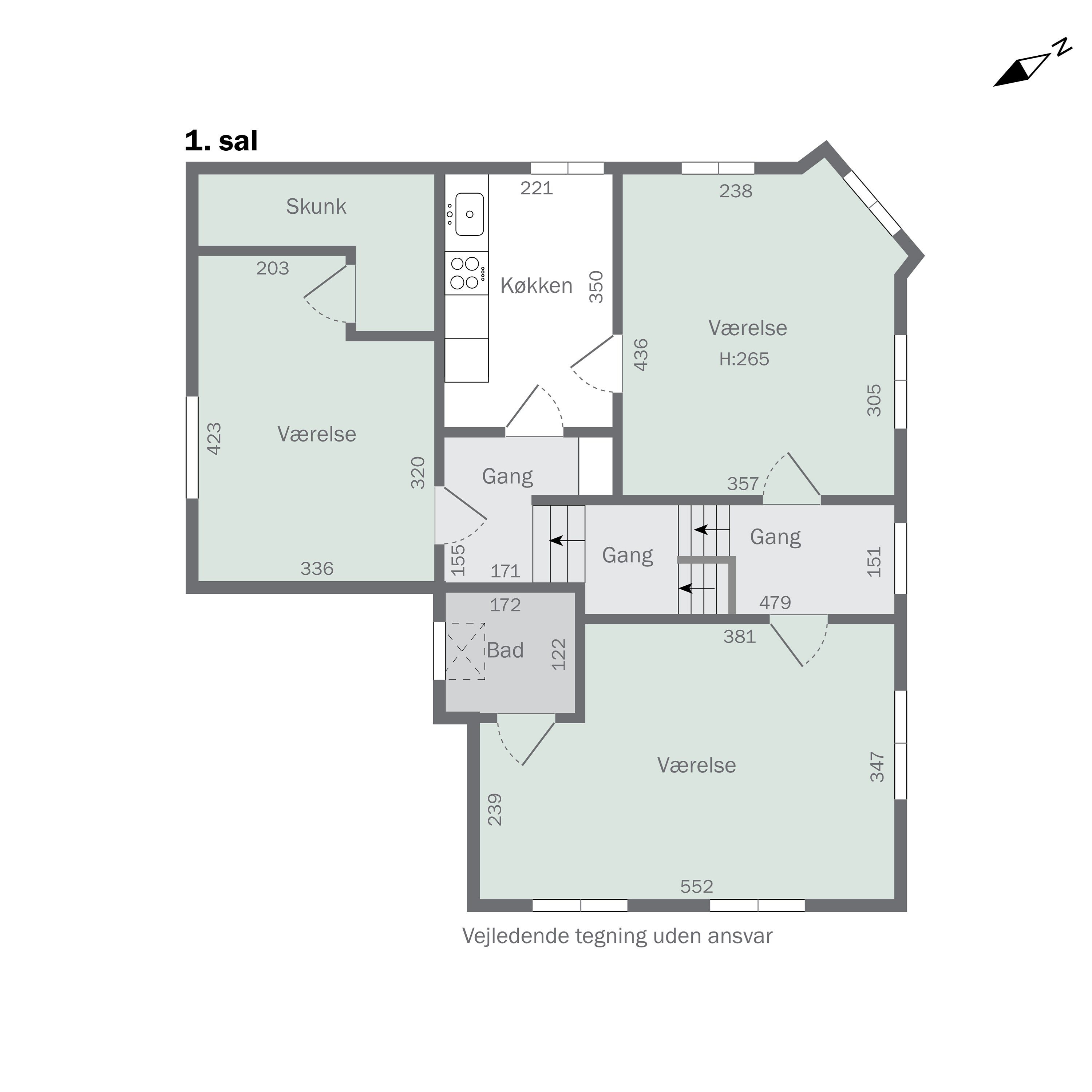 Plantegninger billede af Østergade 2, 9510 Arden