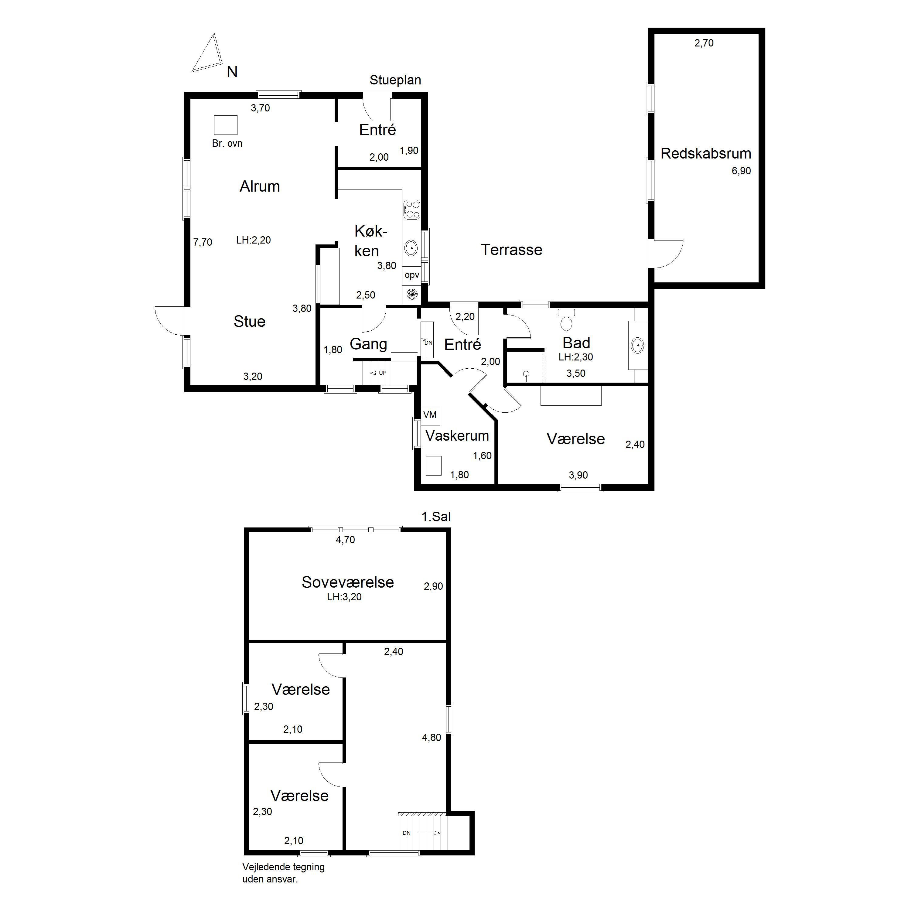 Plantegninger billede af Næskærbrovej 5, Gølstrup, 9480 Løkken