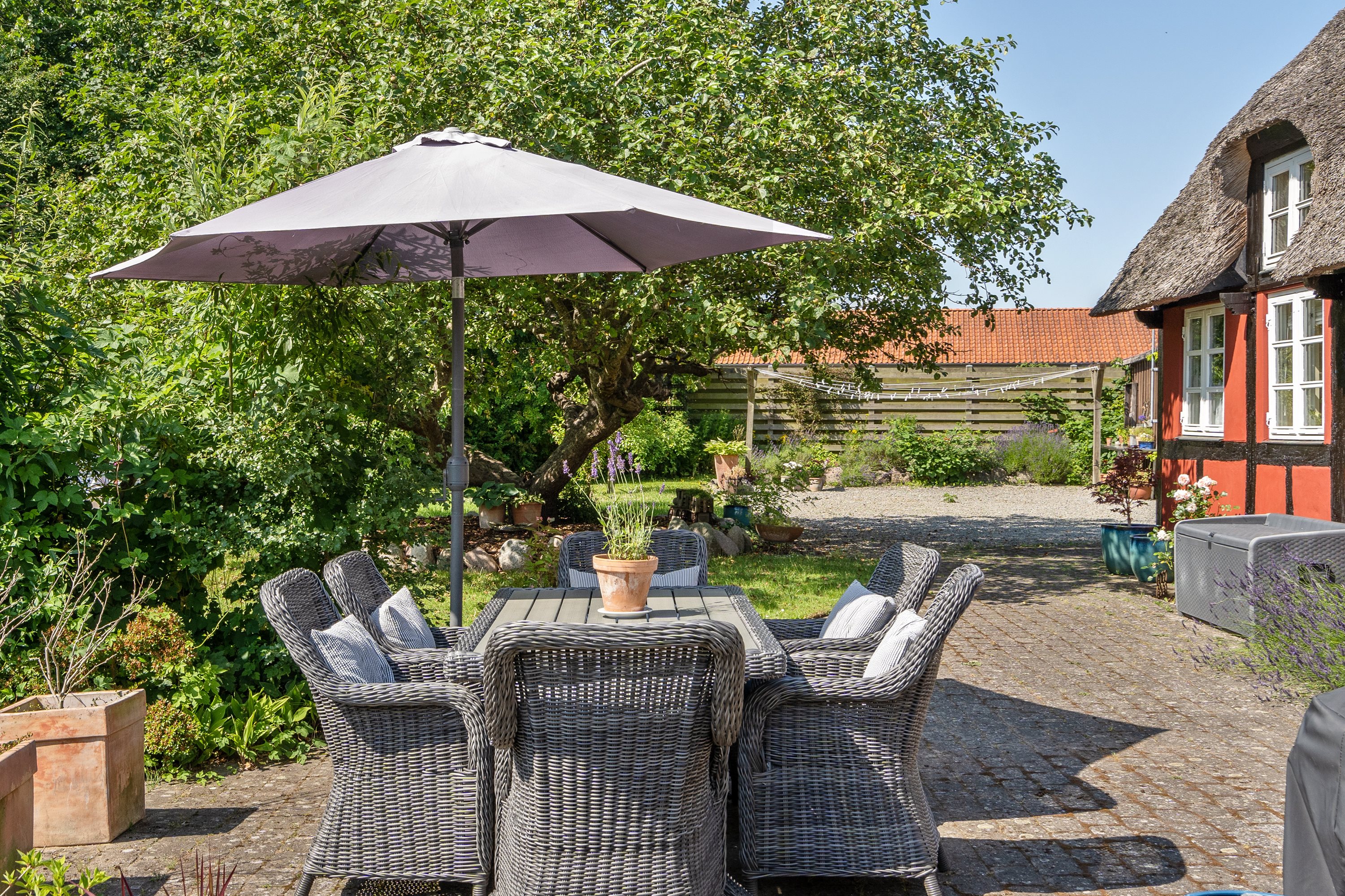 Fremhævet terrasse billede i fuldskærmstilstand. Billede af Amtsvejen 97, Mellerup, 8930 Randers NØ