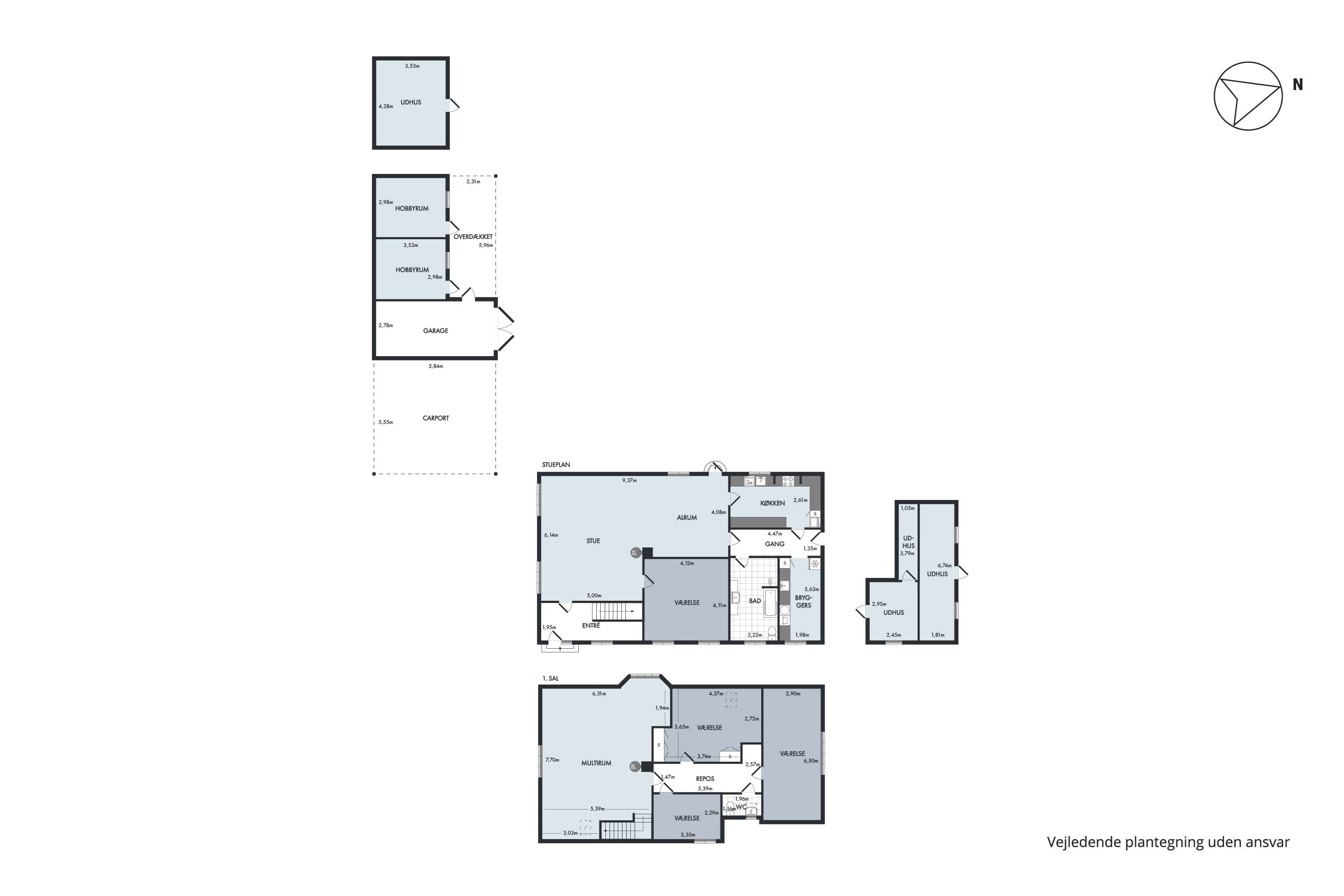 Plantegninger billede af Rougsøvej 237, Udbyhøj, 8950 Ørsted