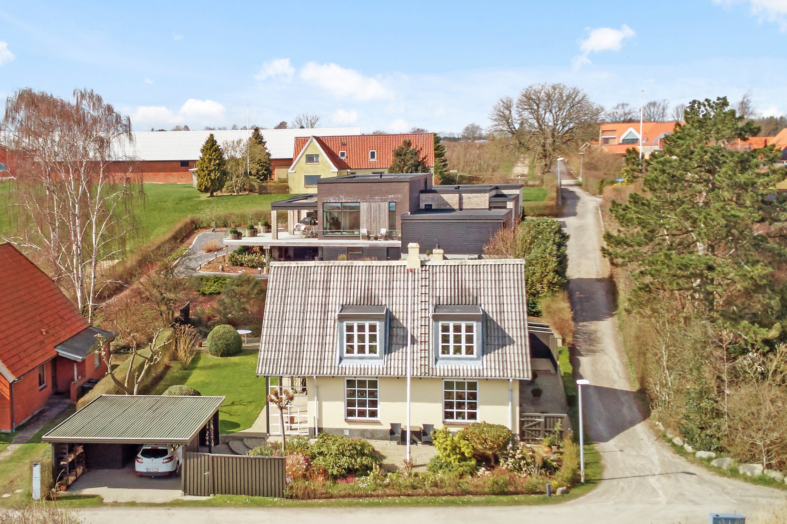 Fremhævet luftfoto billede i fuldskærmstilstand. Billede af Snaptun Strandvej 4, Snaptun, 7130 Juelsminde