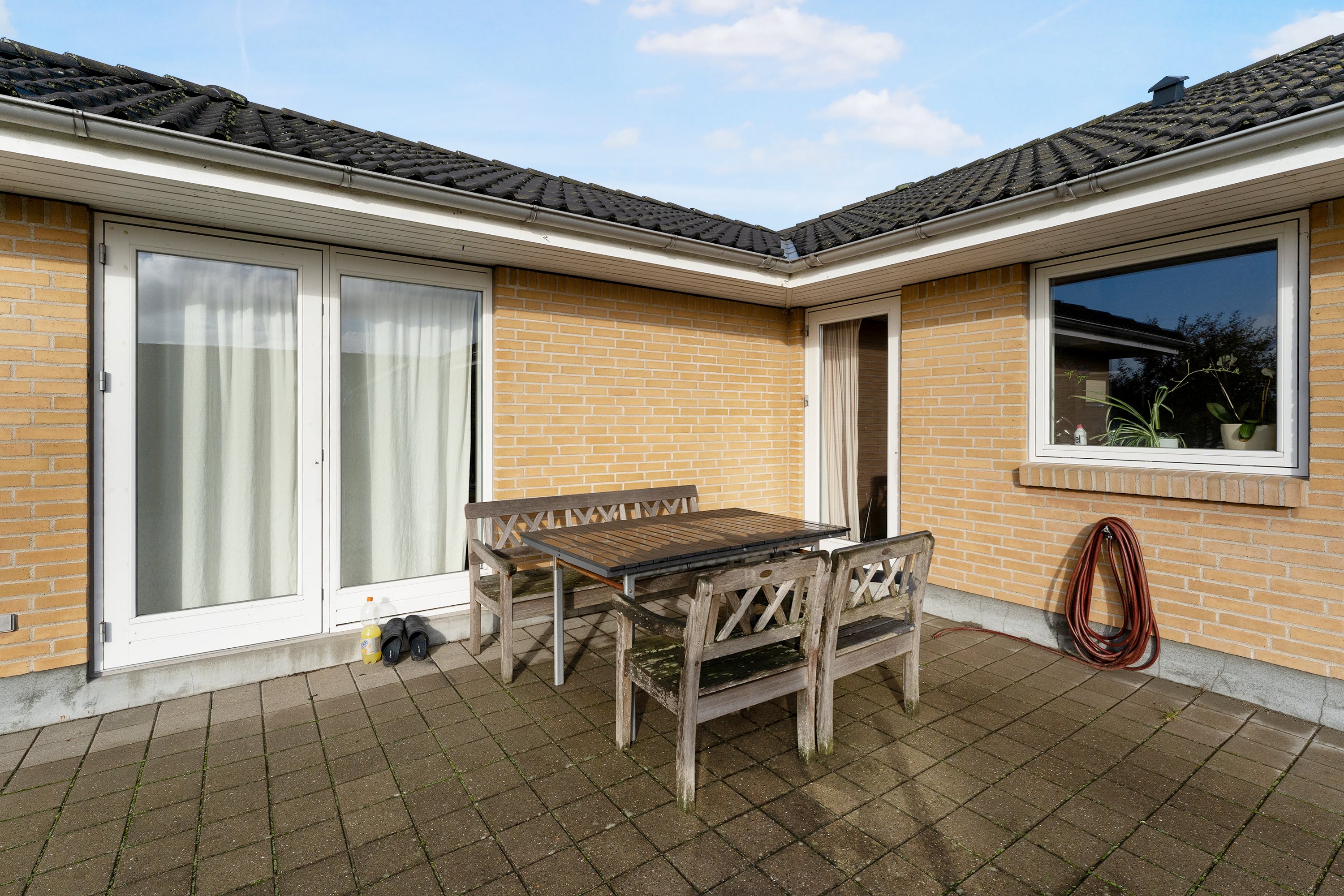 Fremhævet terrasse billede i fuldskærmstilstand. Billede af Vædderen 3, 8920 Randers NV