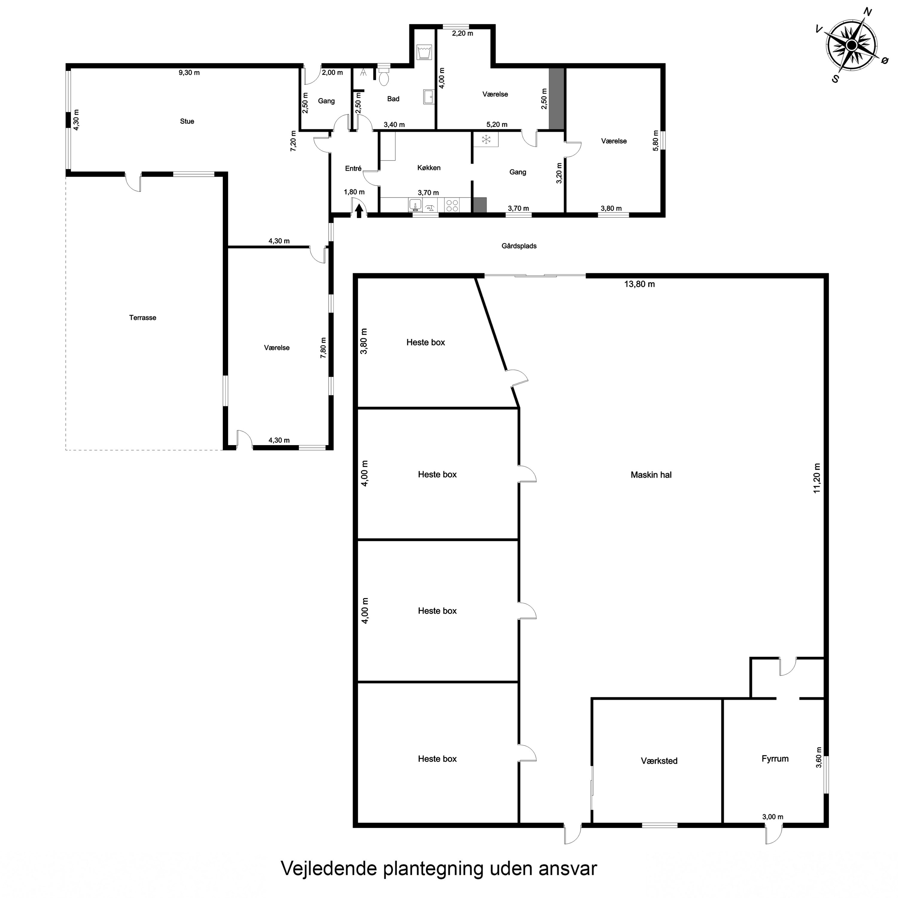 Plantegninger billede af Mellemvej 2, Gudbjerg Skov, 5892 Gudbjerg Sydfyn