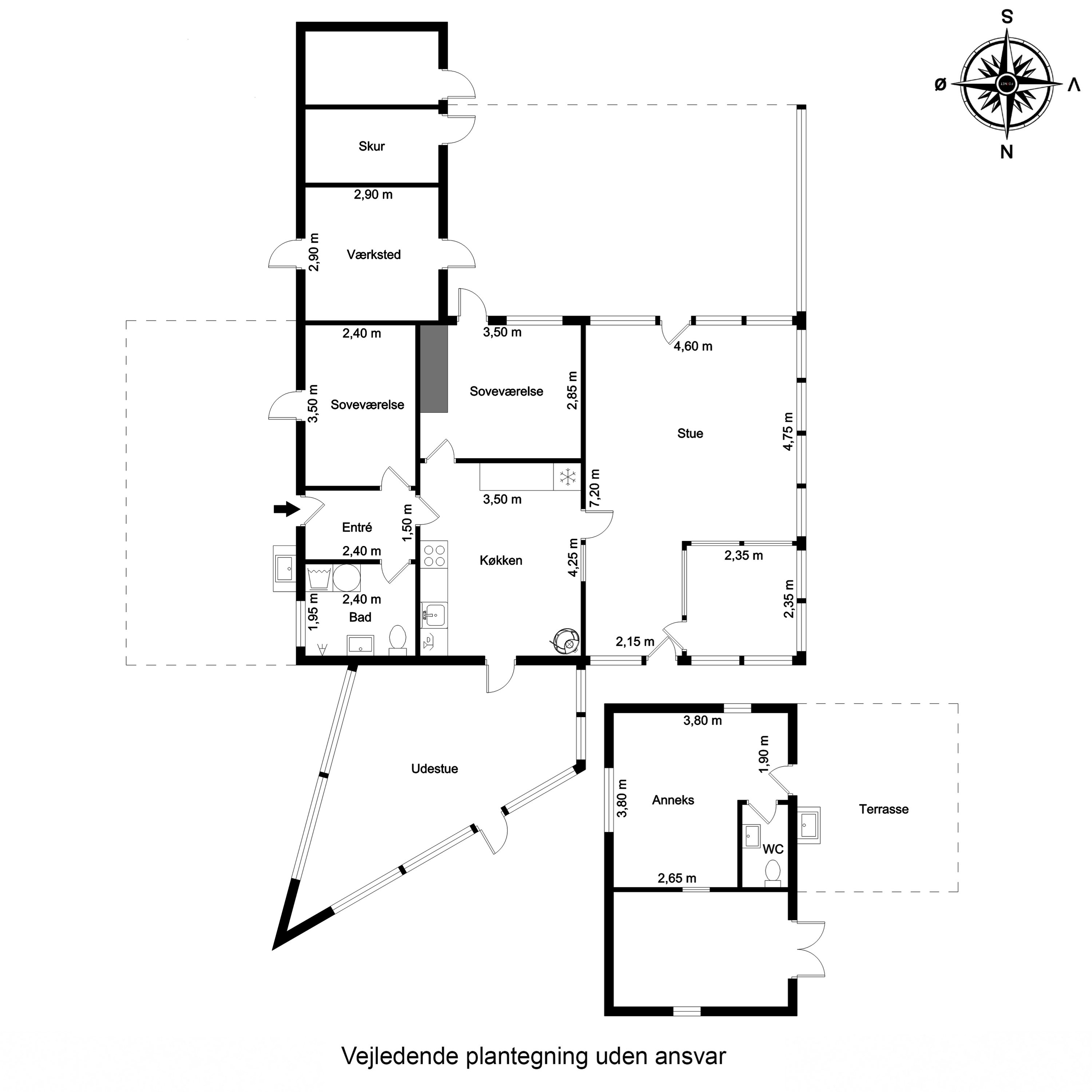 Plantegninger billede af Nøddehaven 36, Jegum, 6840 Oksbøl