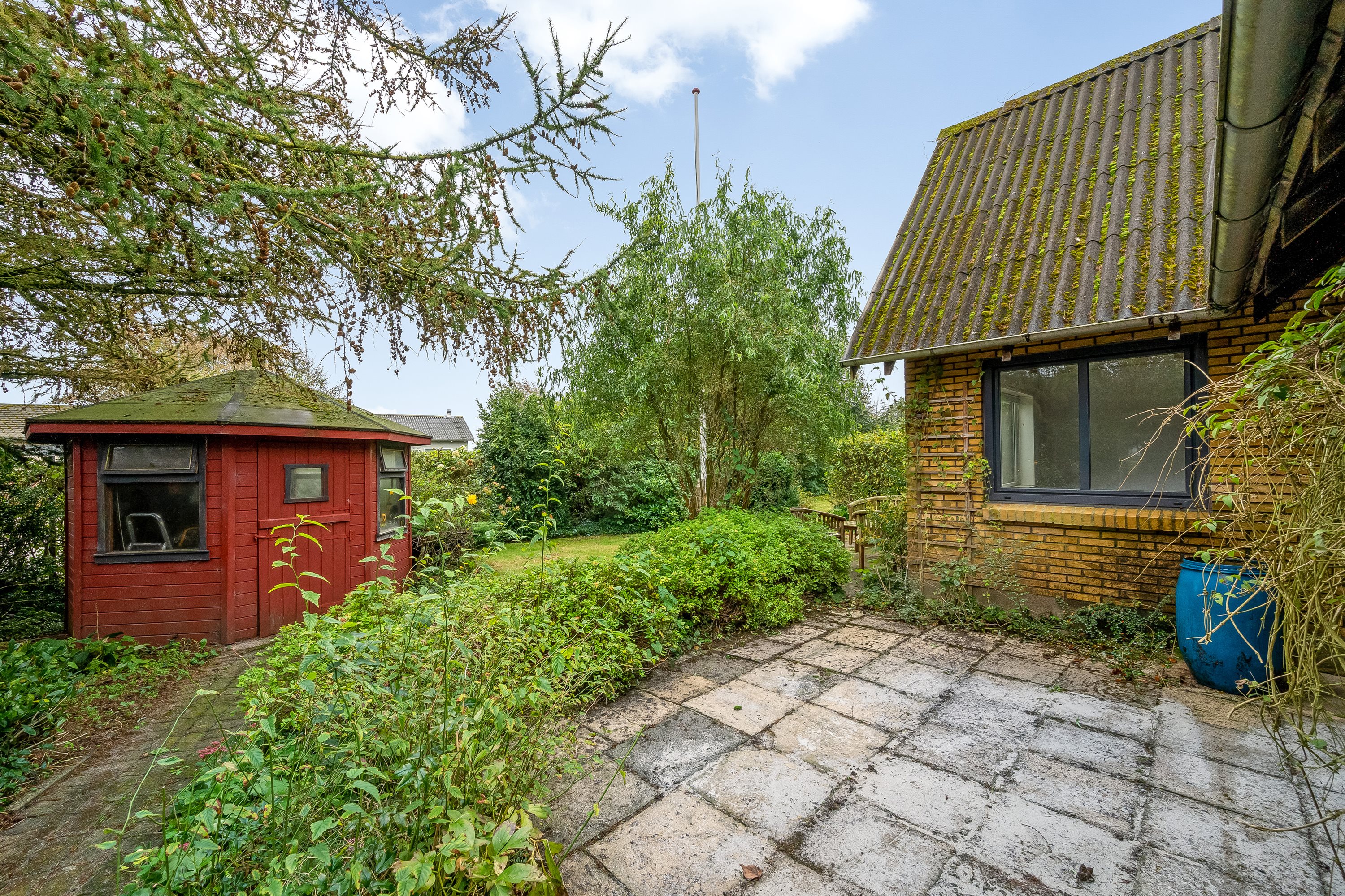 Fremhævet terrasse billede i fuldskærmstilstand. Billede af Toftevej 1, Bølling, 6900 Skjern