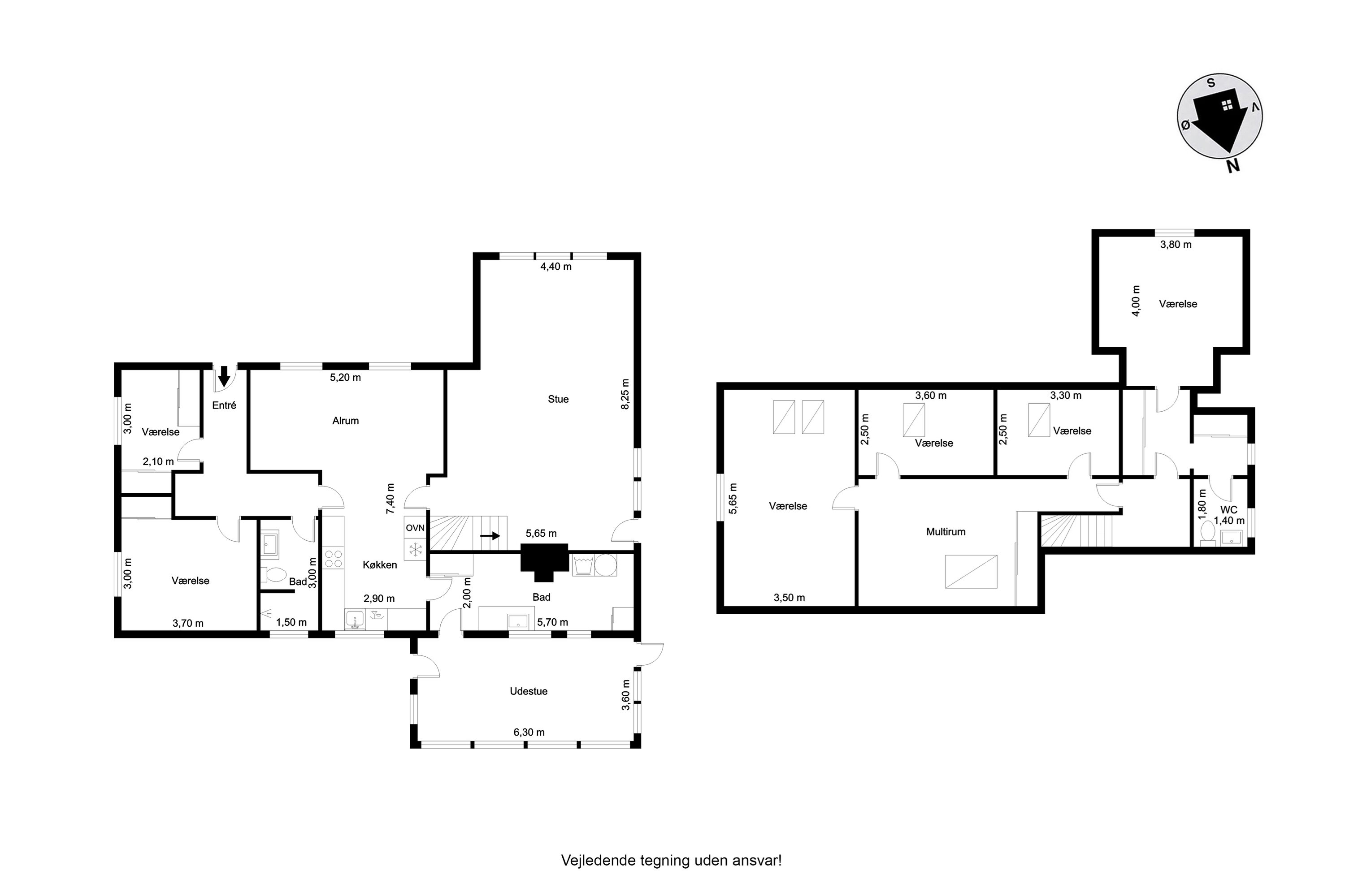 Plantegninger billede af Toftevej 1, Bølling, 6900 Skjern