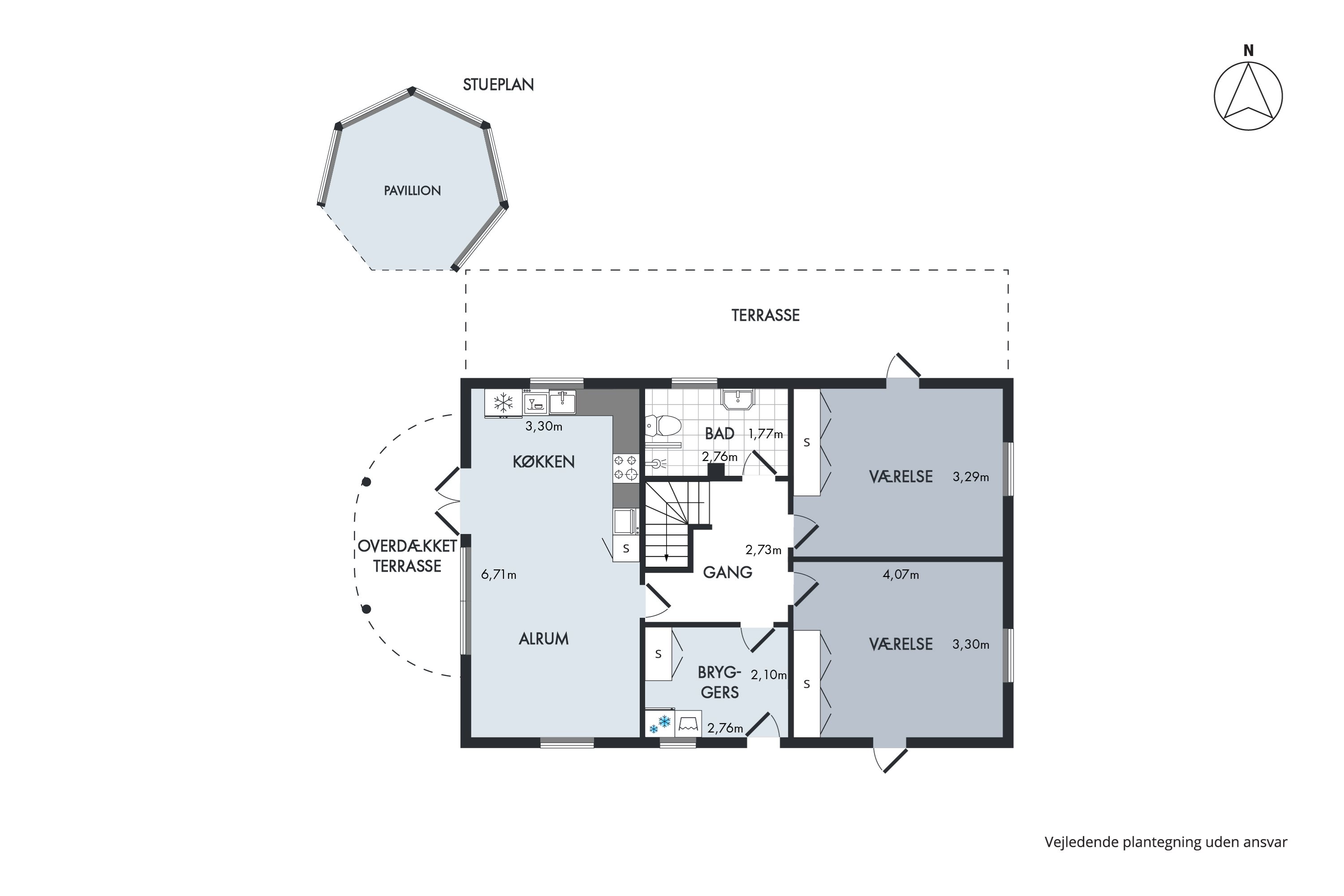 Plantegninger billede af Søskrænten 29, Vibæk Strand, 8400 Ebeltoft