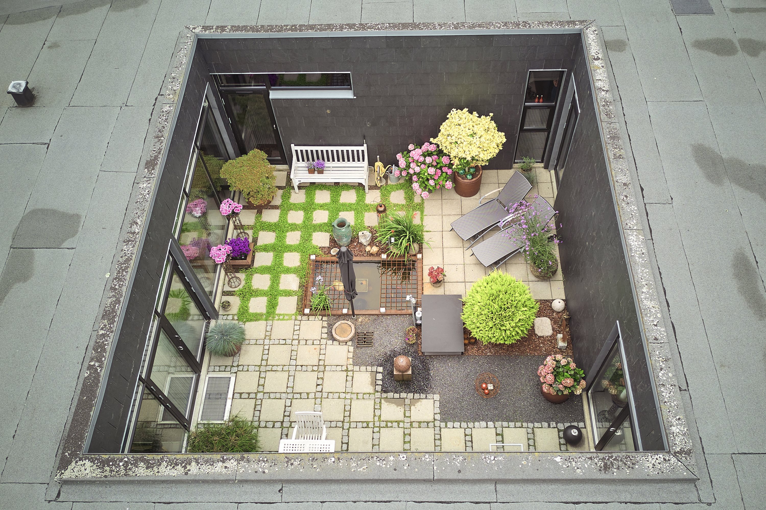 Fremhævet atriumgård billede i fuldskærmstilstand. Billede af Erantisvej 90, 8700 Horsens